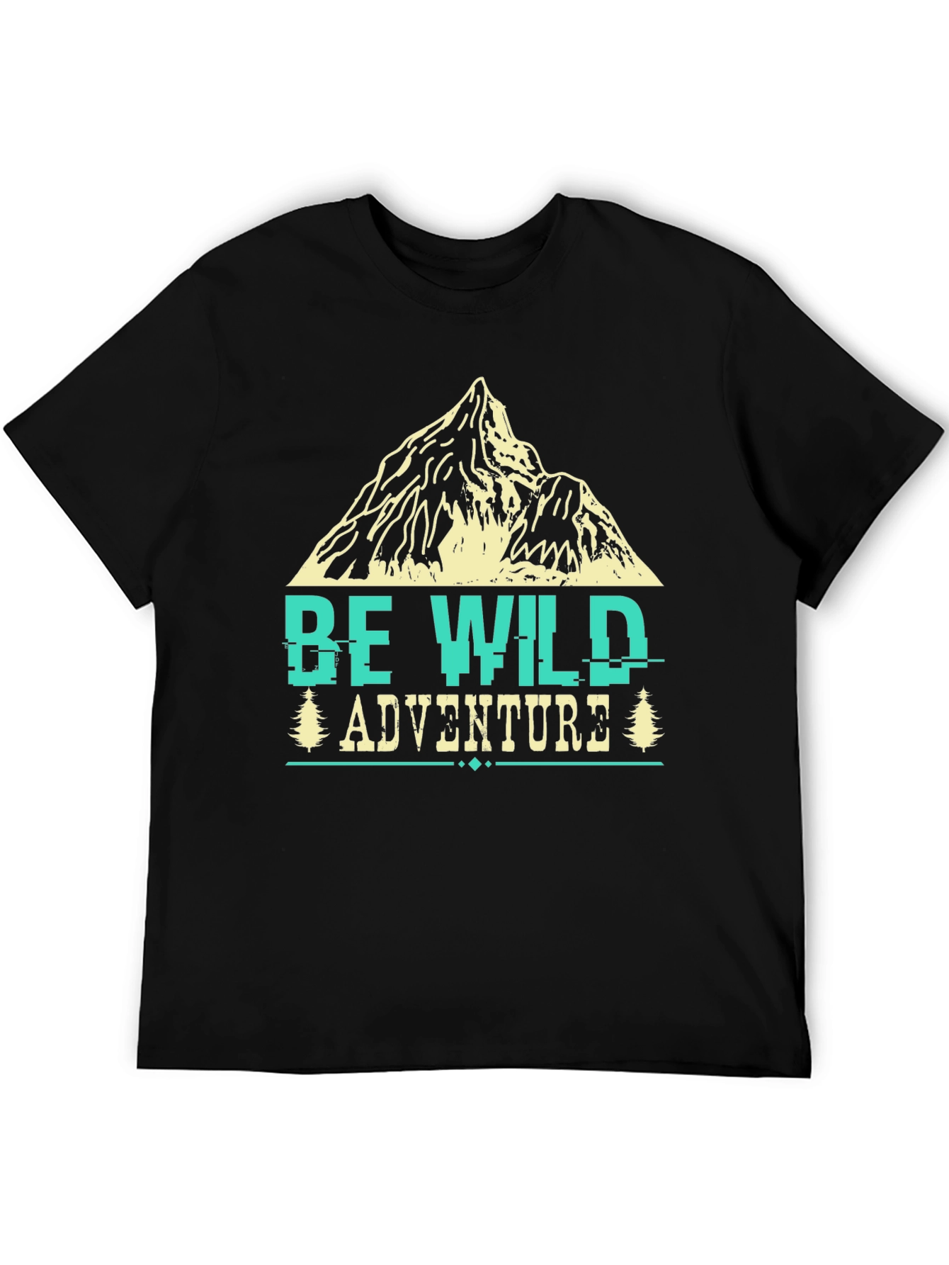 Be Wild Adventure Tee - Mountain Graphic