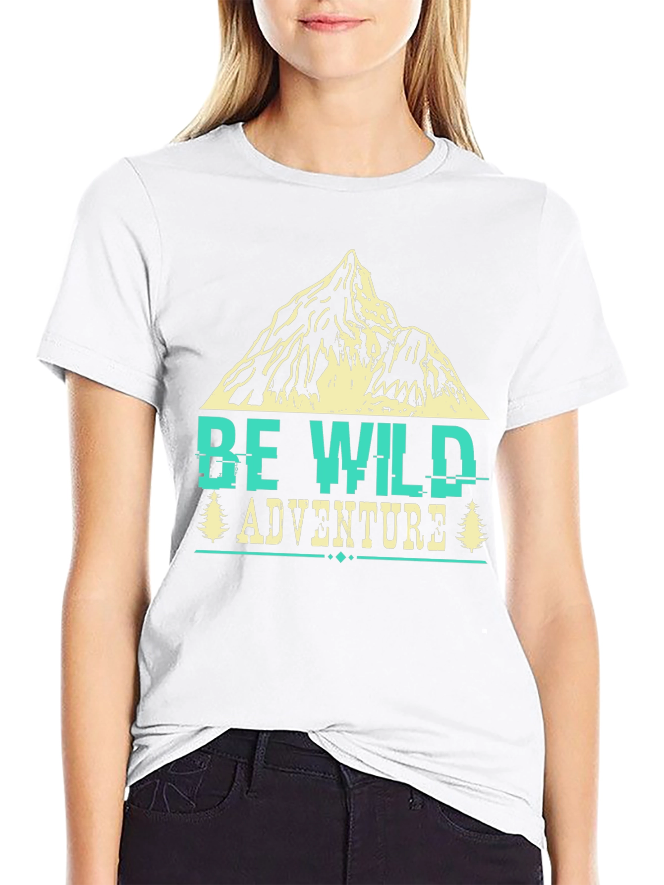 Be Wild Adventure Tee - Mountain Graphic