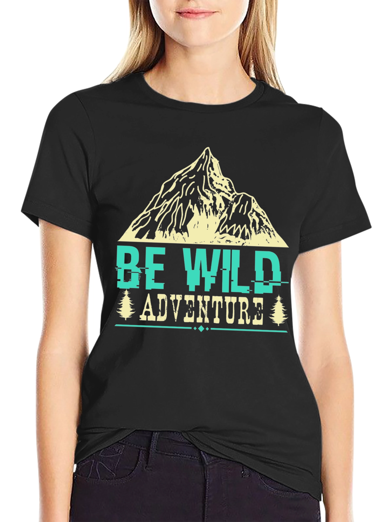 Be Wild Adventure Tee - Mountain Graphic