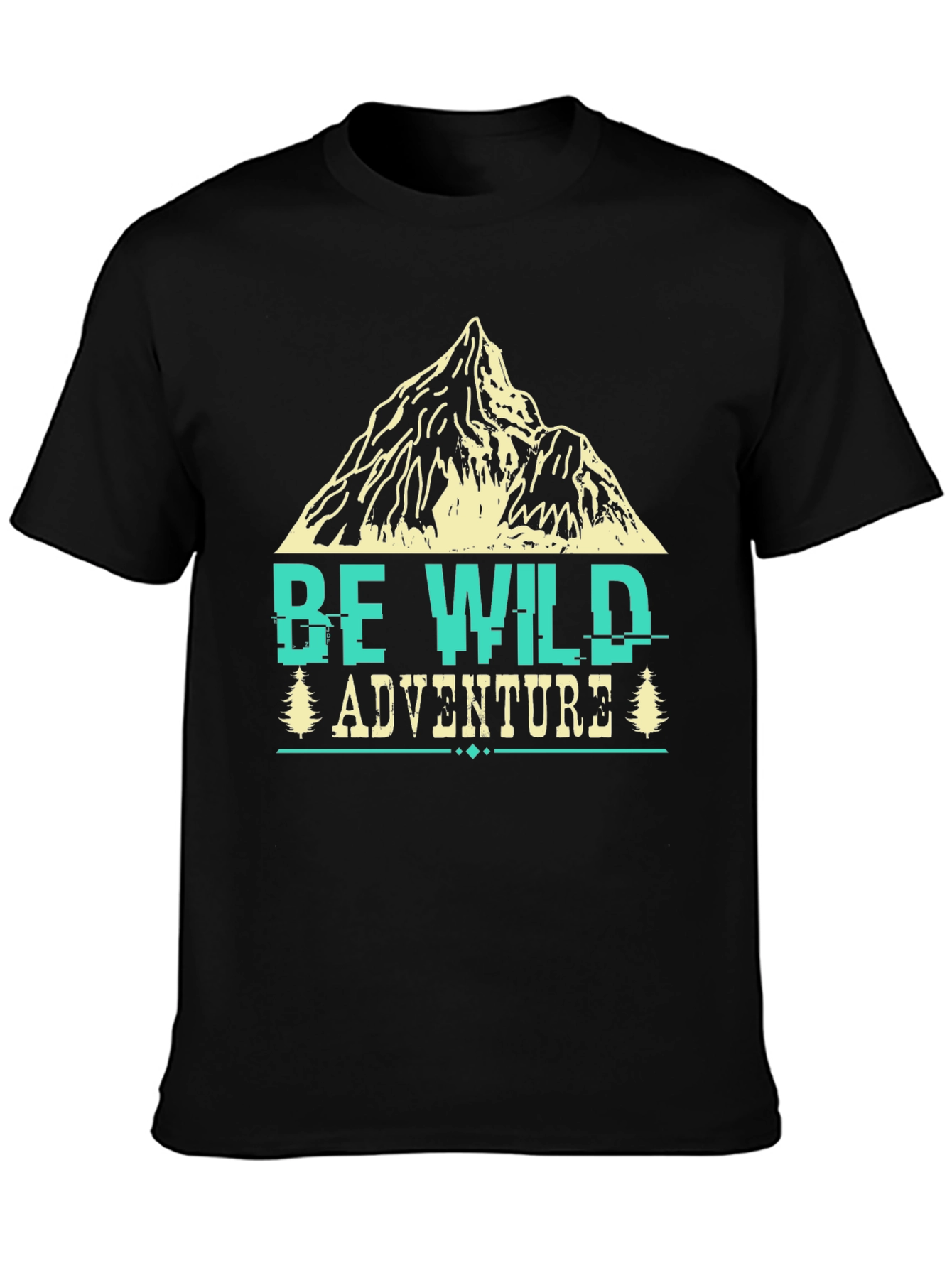 Be Wild Adventure Tee - Mountain Graphic