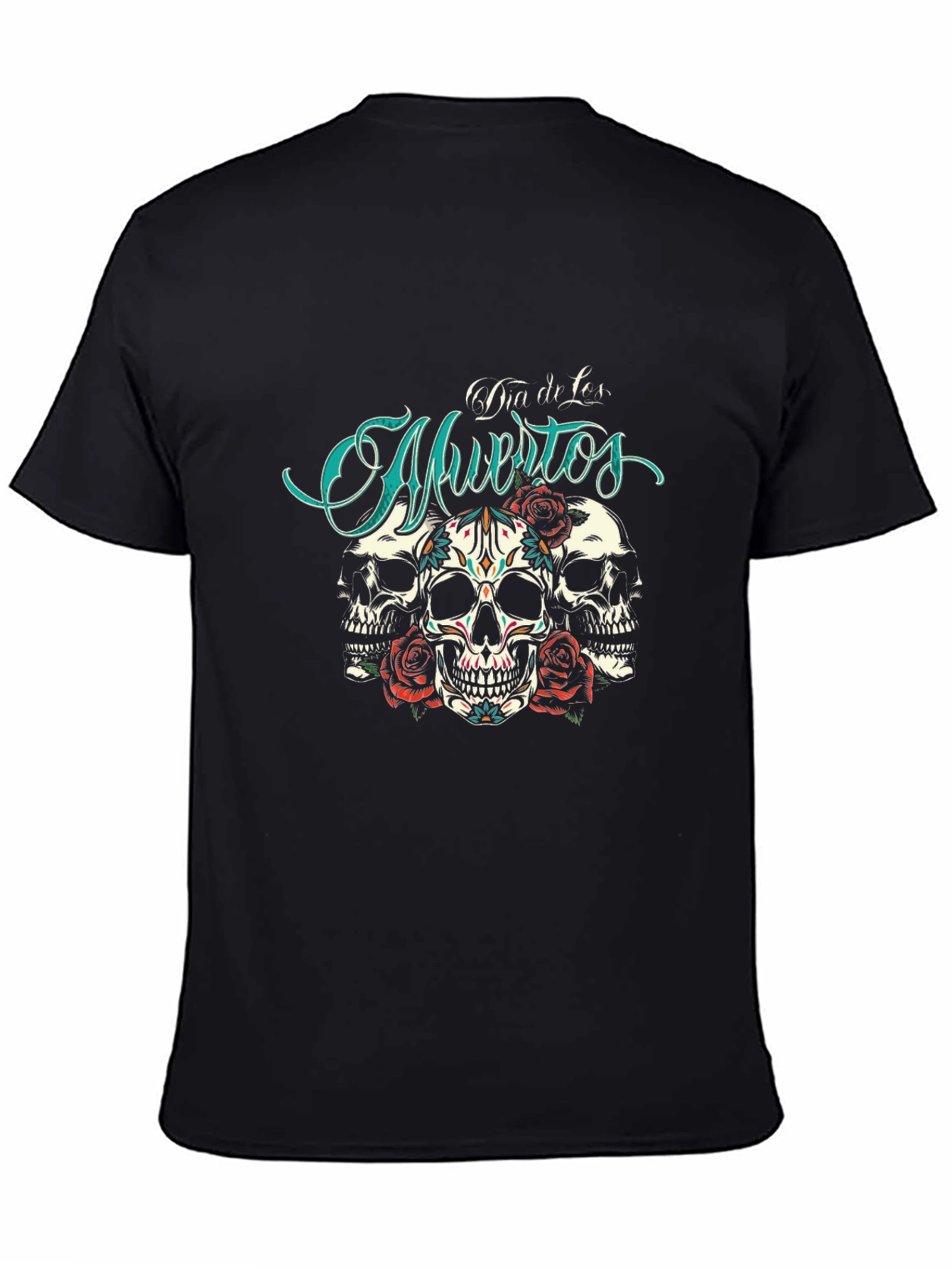 Dia de Muertos Skull Rose T-Shirt