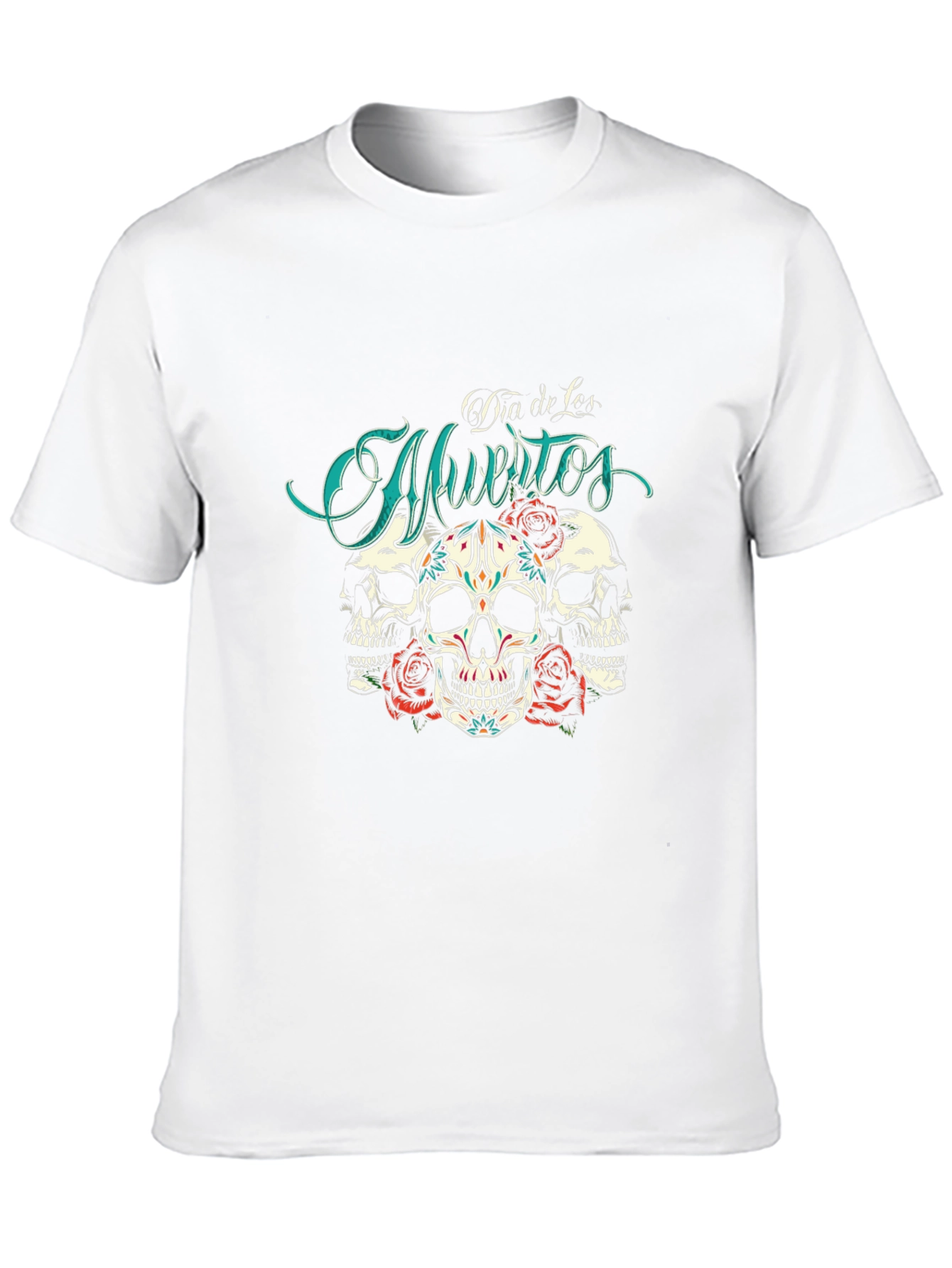 Dia de Muertos Skull Rose T-Shirt