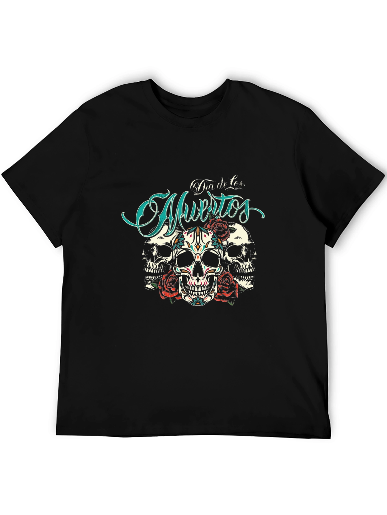 Dia de Muertos Skull Rose T-Shirt