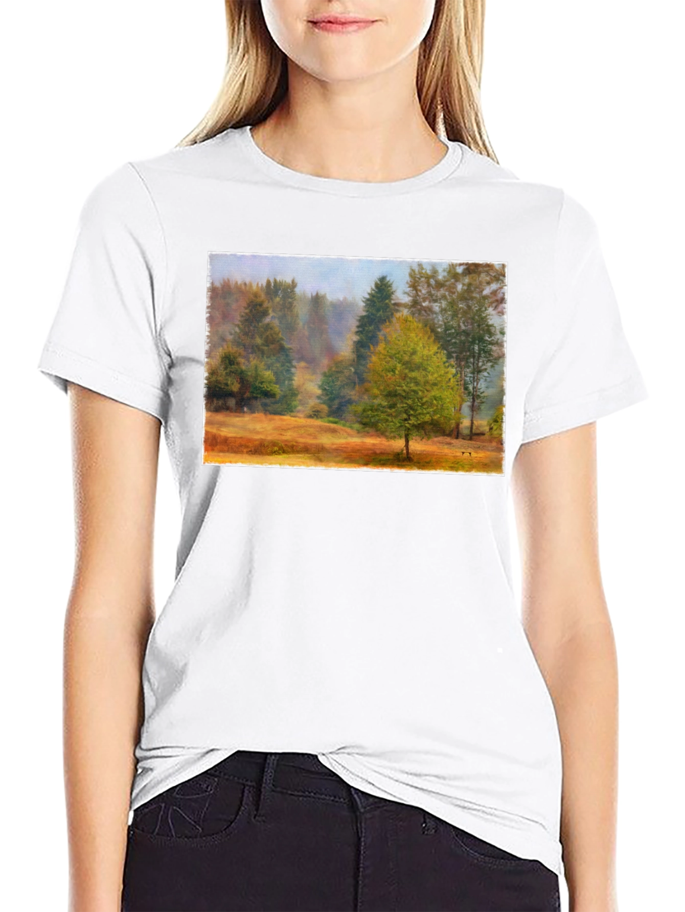 Nature Scene Graphic T-Shirt