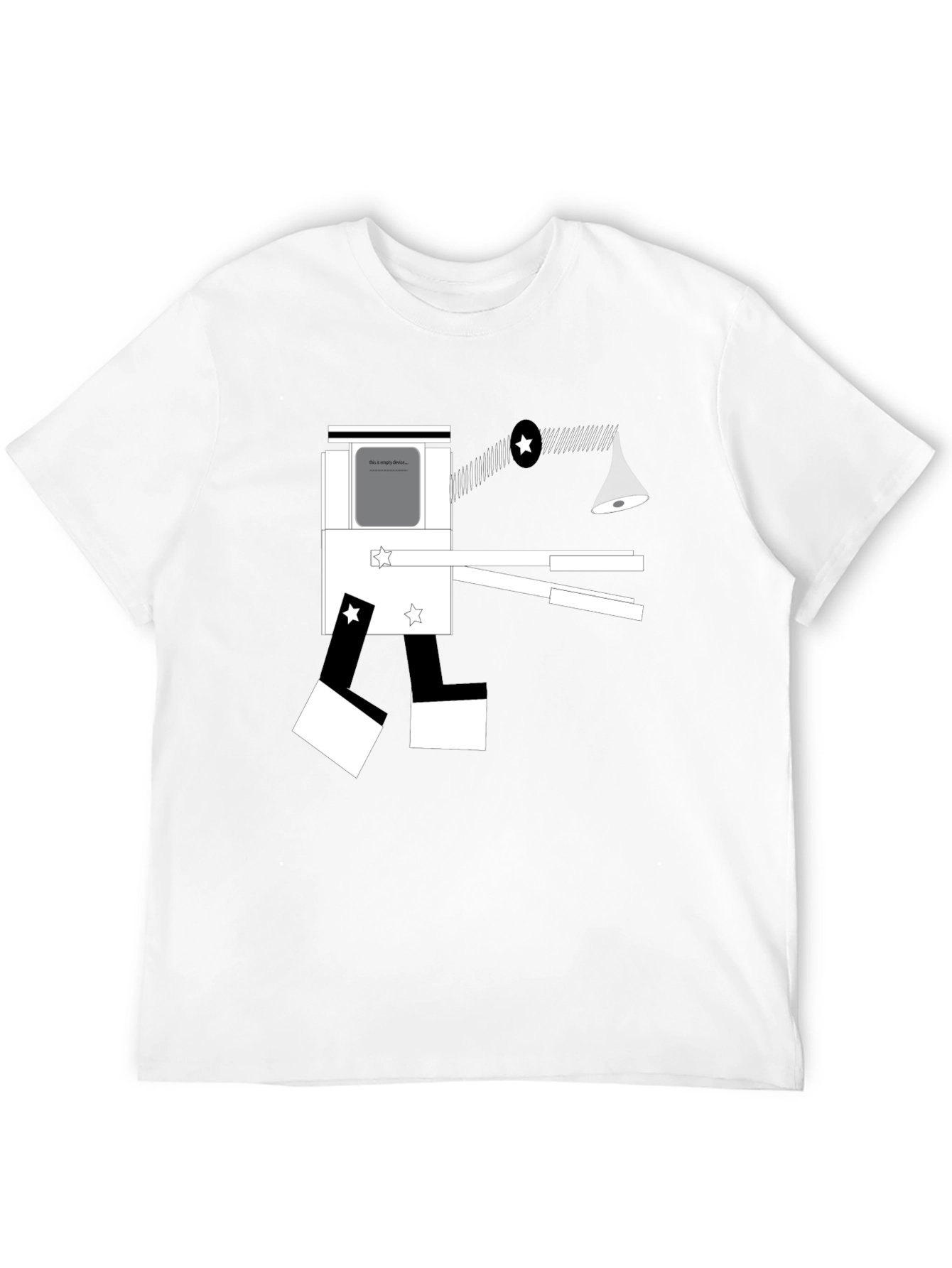 Abstract Geometric Graphic Tee - Modern Artistic Design
