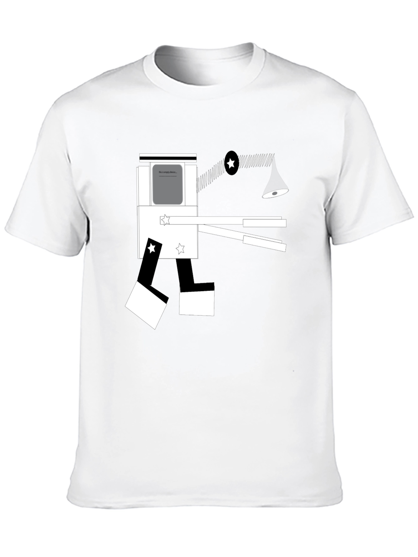 Abstract Geometric Graphic Tee - Modern Artistic Design