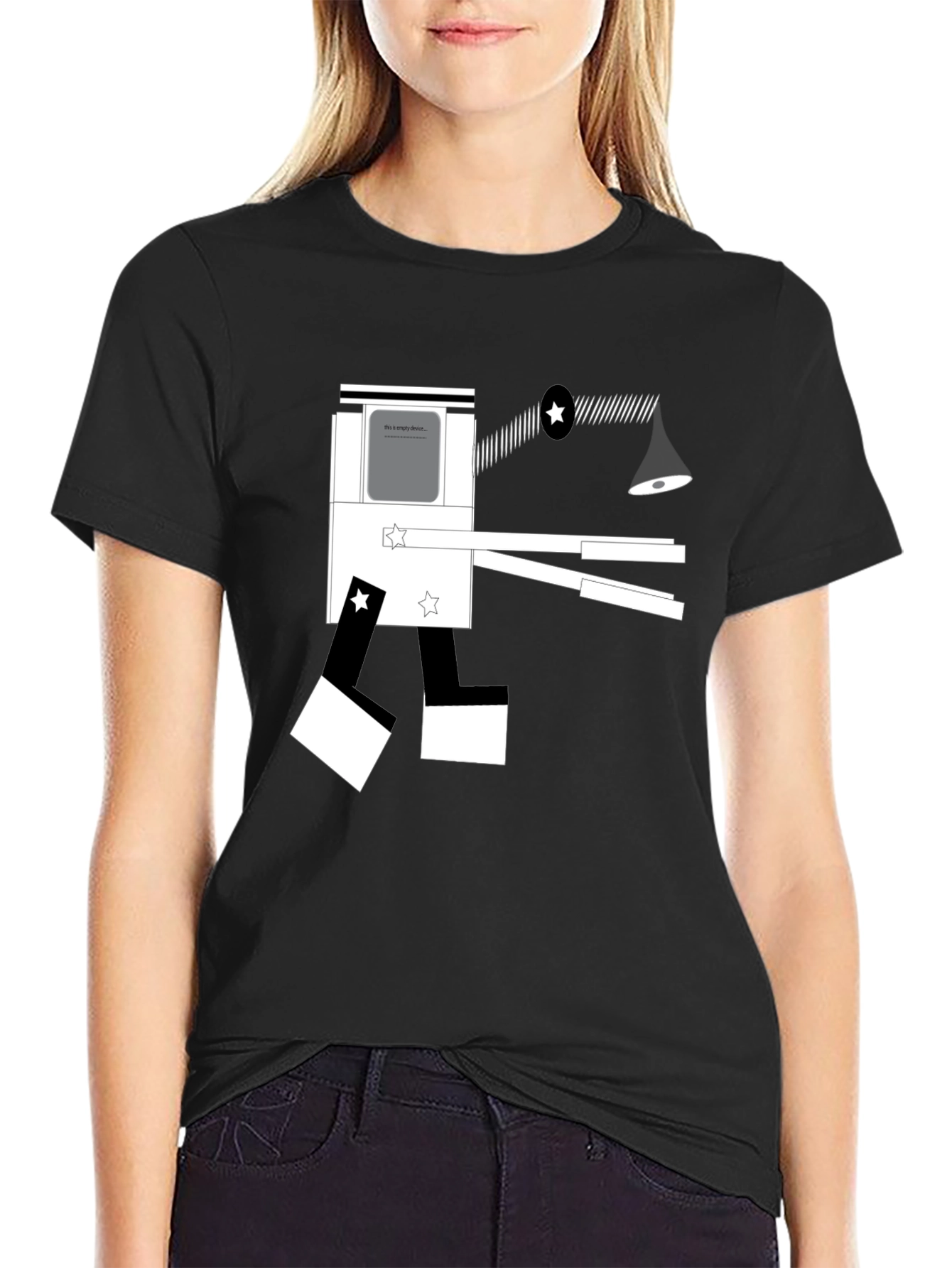 Abstract Geometric Graphic Tee - Modern Artistic Design
