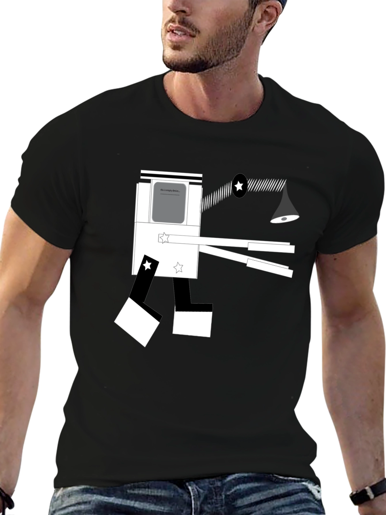Abstract Geometric Graphic Tee - Modern Artistic Design