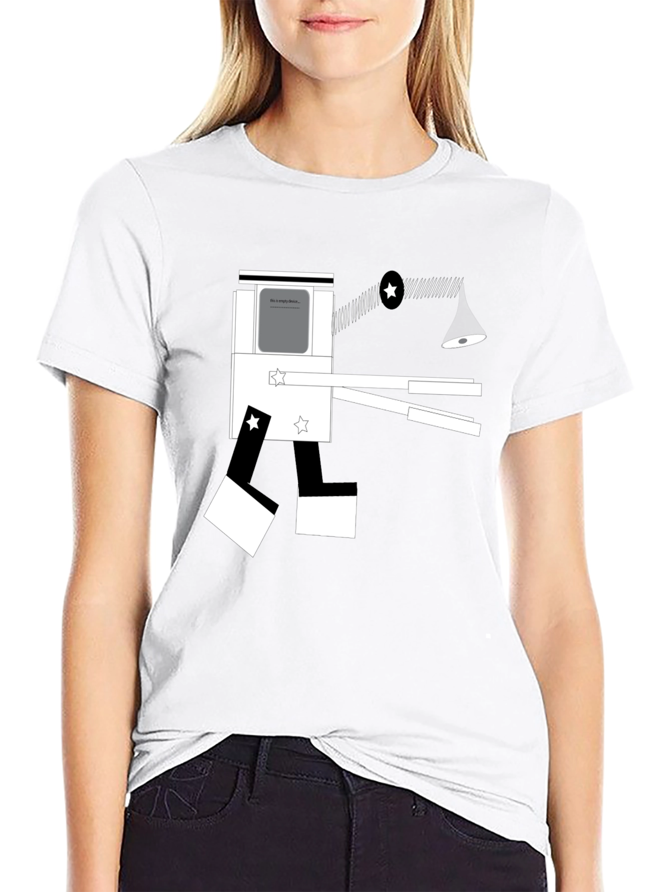 Abstract Geometric Graphic Tee - Modern Artistic Design