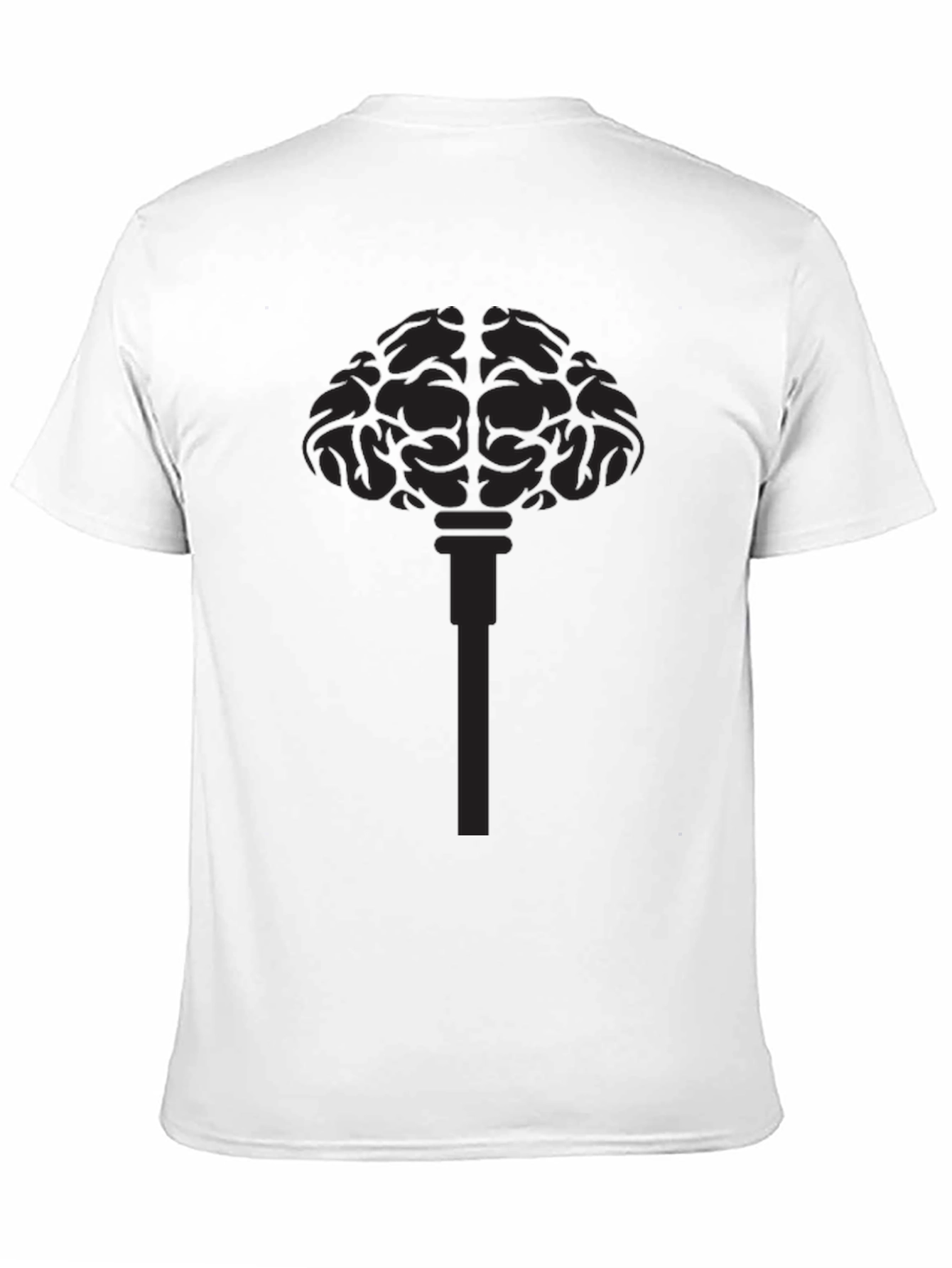 Brain Key Black Graphic Tee - Mens Casual Top