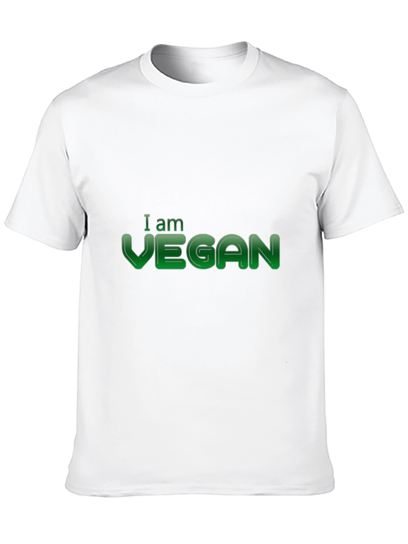 I am Vegan Graphic Tee - Black