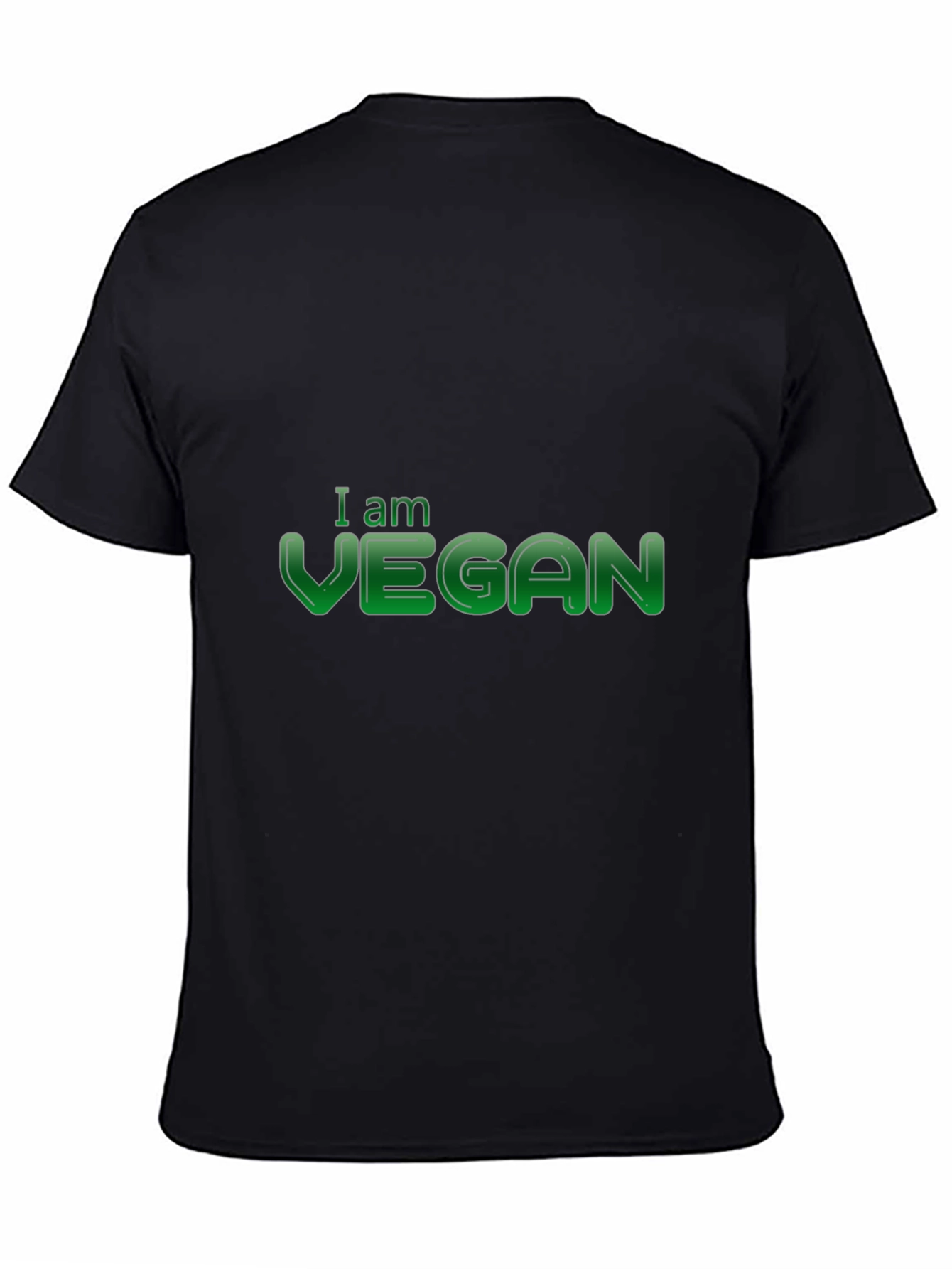 I am Vegan Graphic Tee - Black