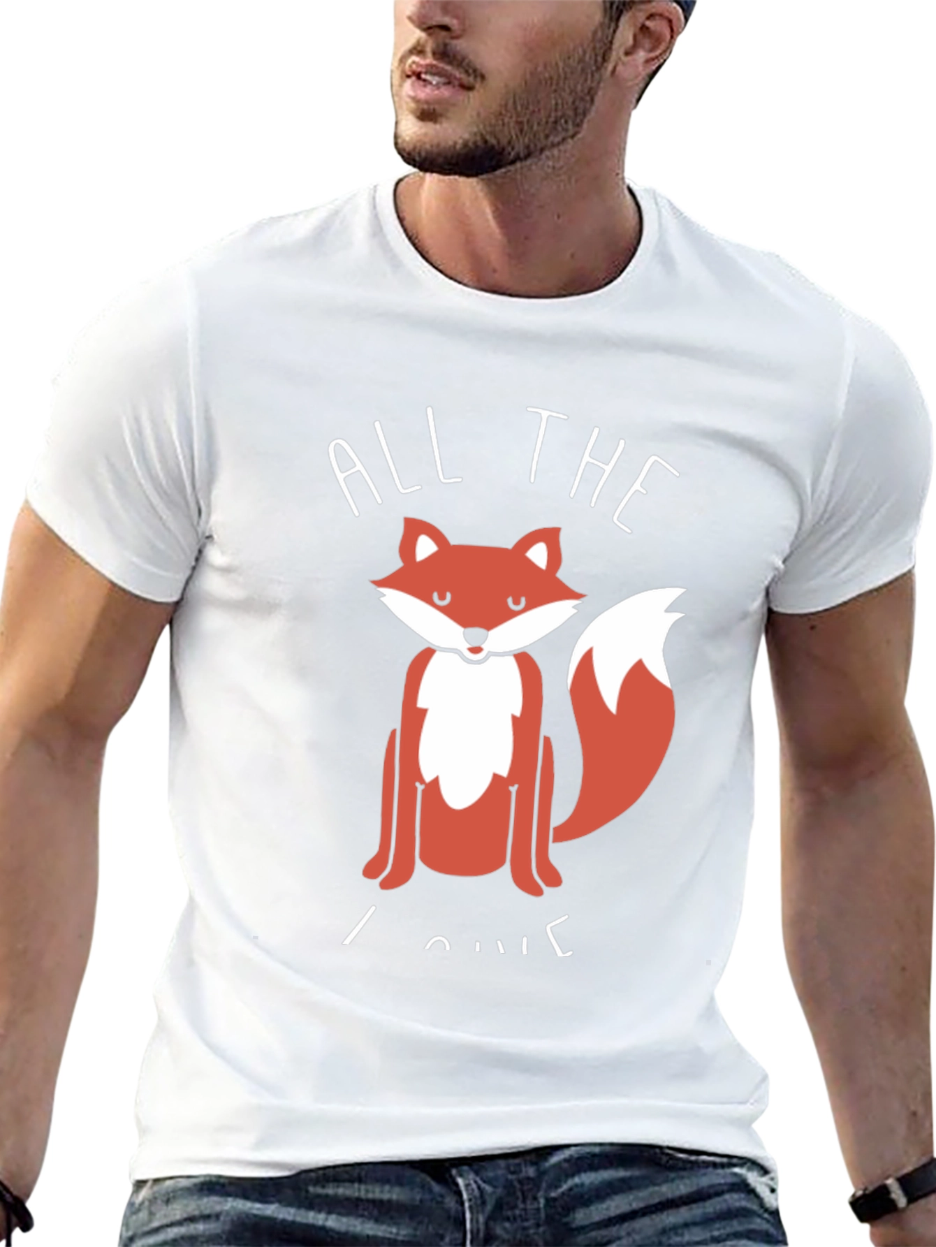All The Fox I Give Black Graphic Tee