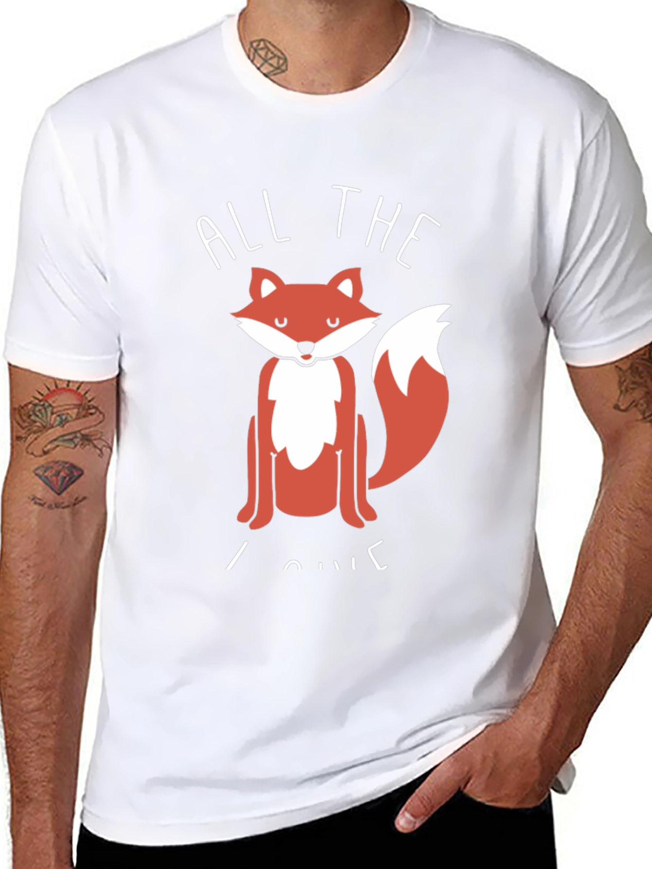 All The Fox I Give Black Graphic Tee