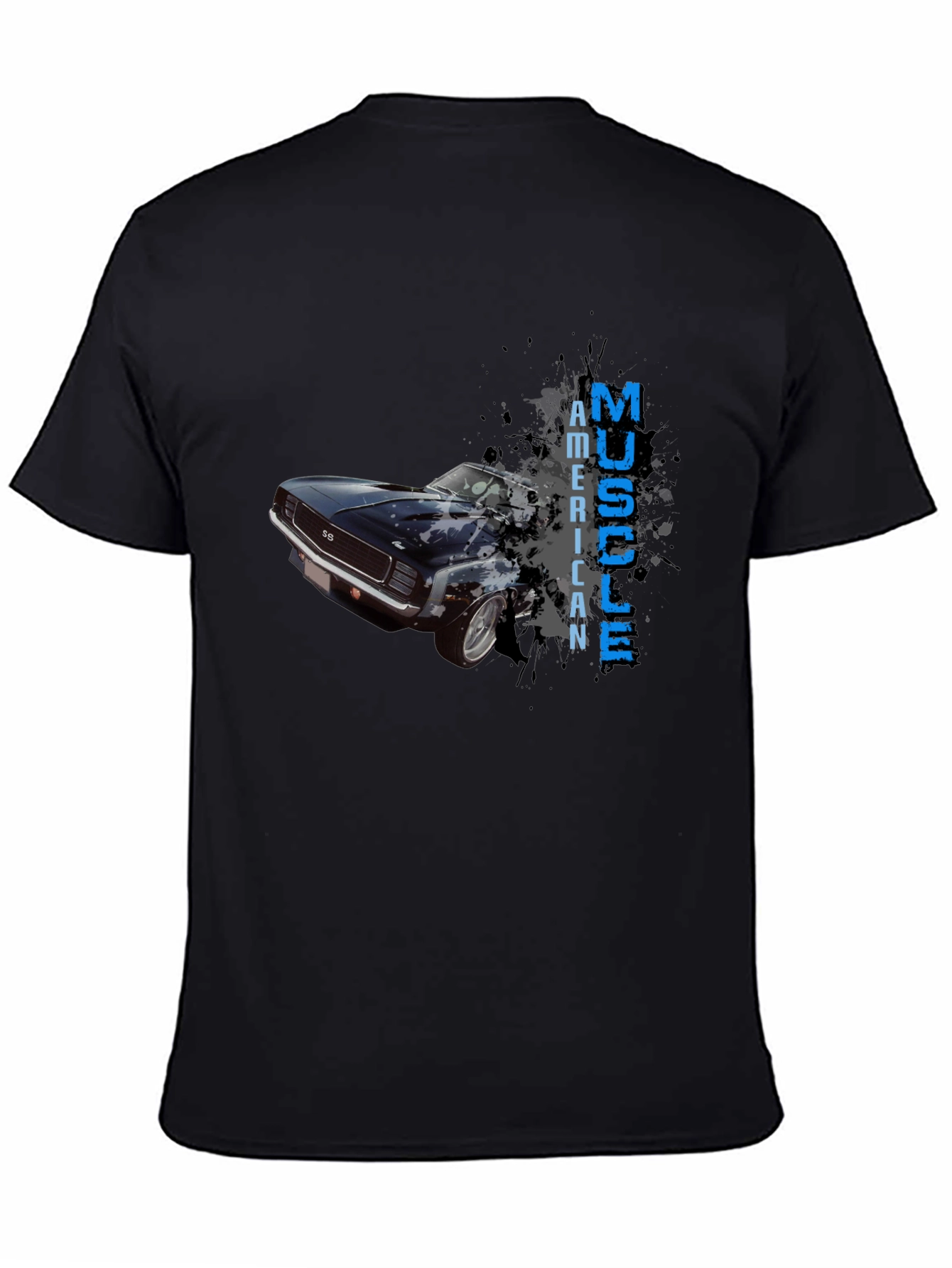 American Muscle Car Graphic T-Shirt - Black