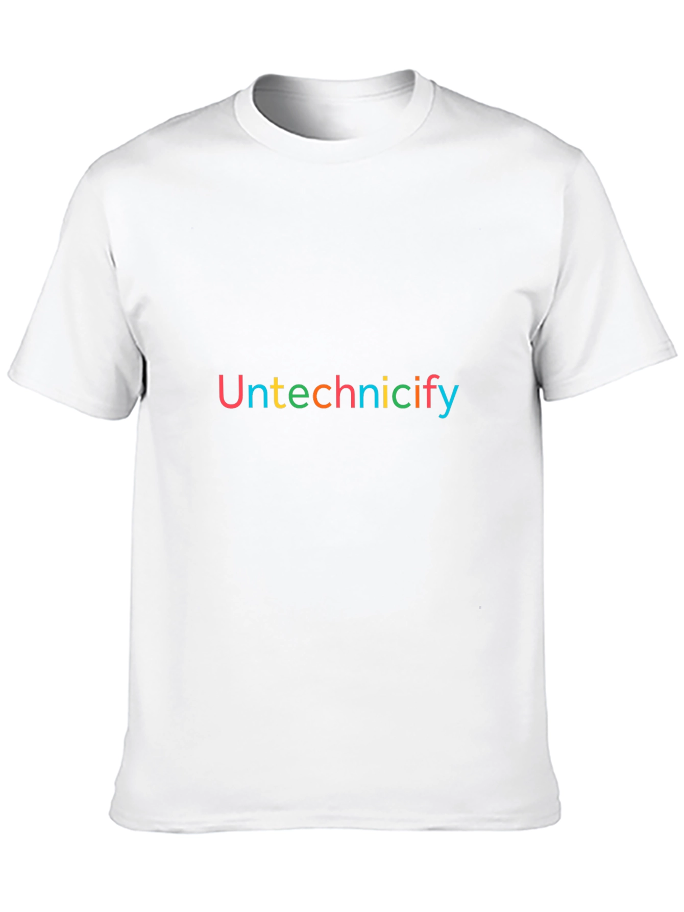 Untechnicify Black T-Shirt - Casual Wear