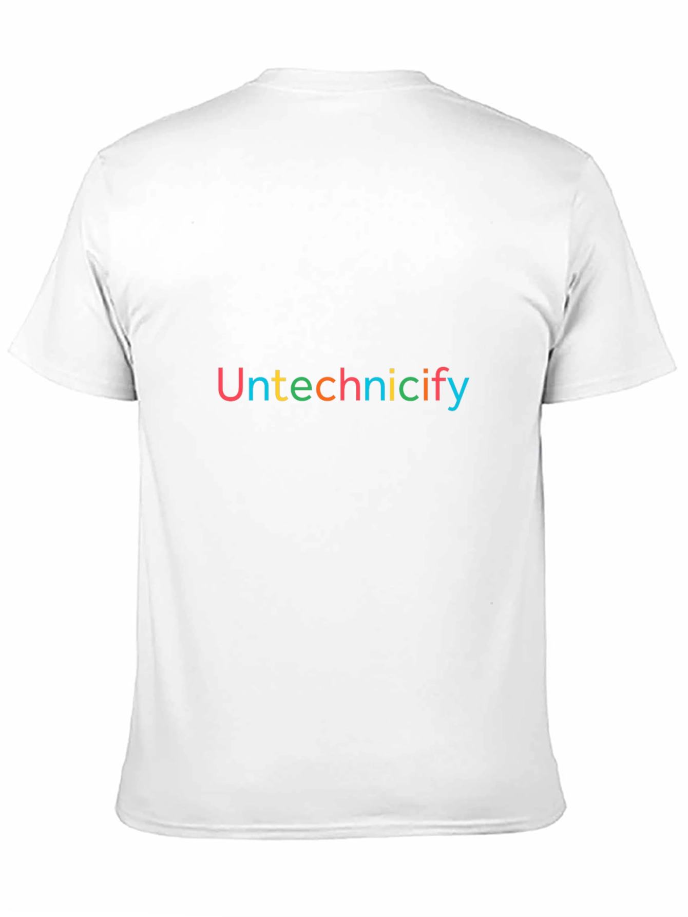 Untechnicify Black T-Shirt - Casual Wear