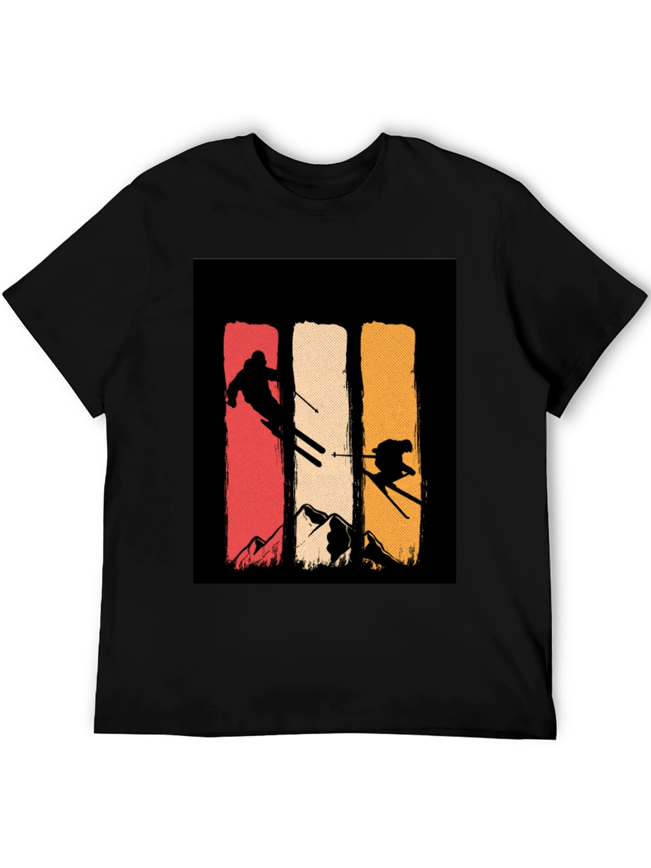 Retro Ski T-Shirt - Mountain Adventure Tee