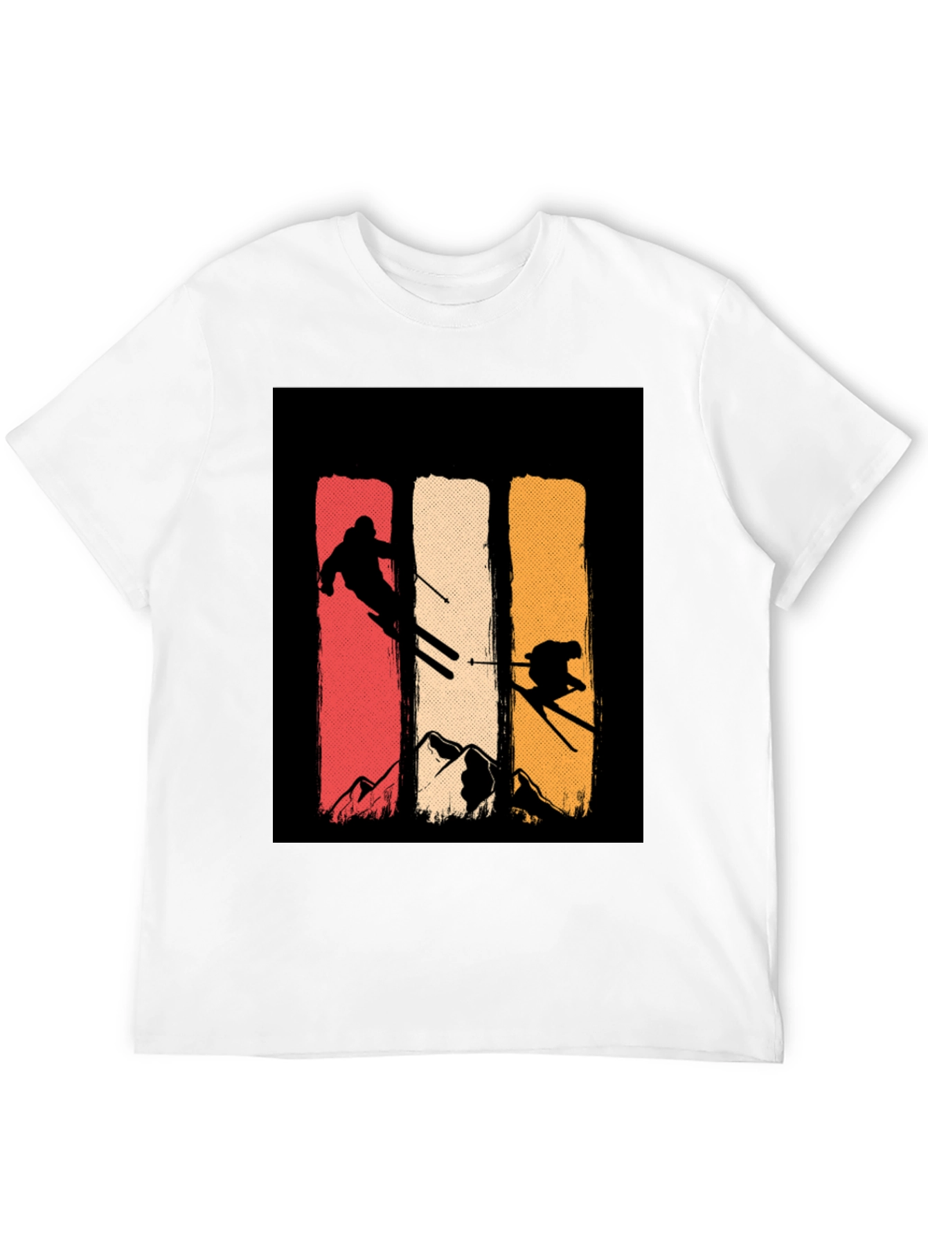 Retro Ski T-Shirt - Mountain Adventure Tee