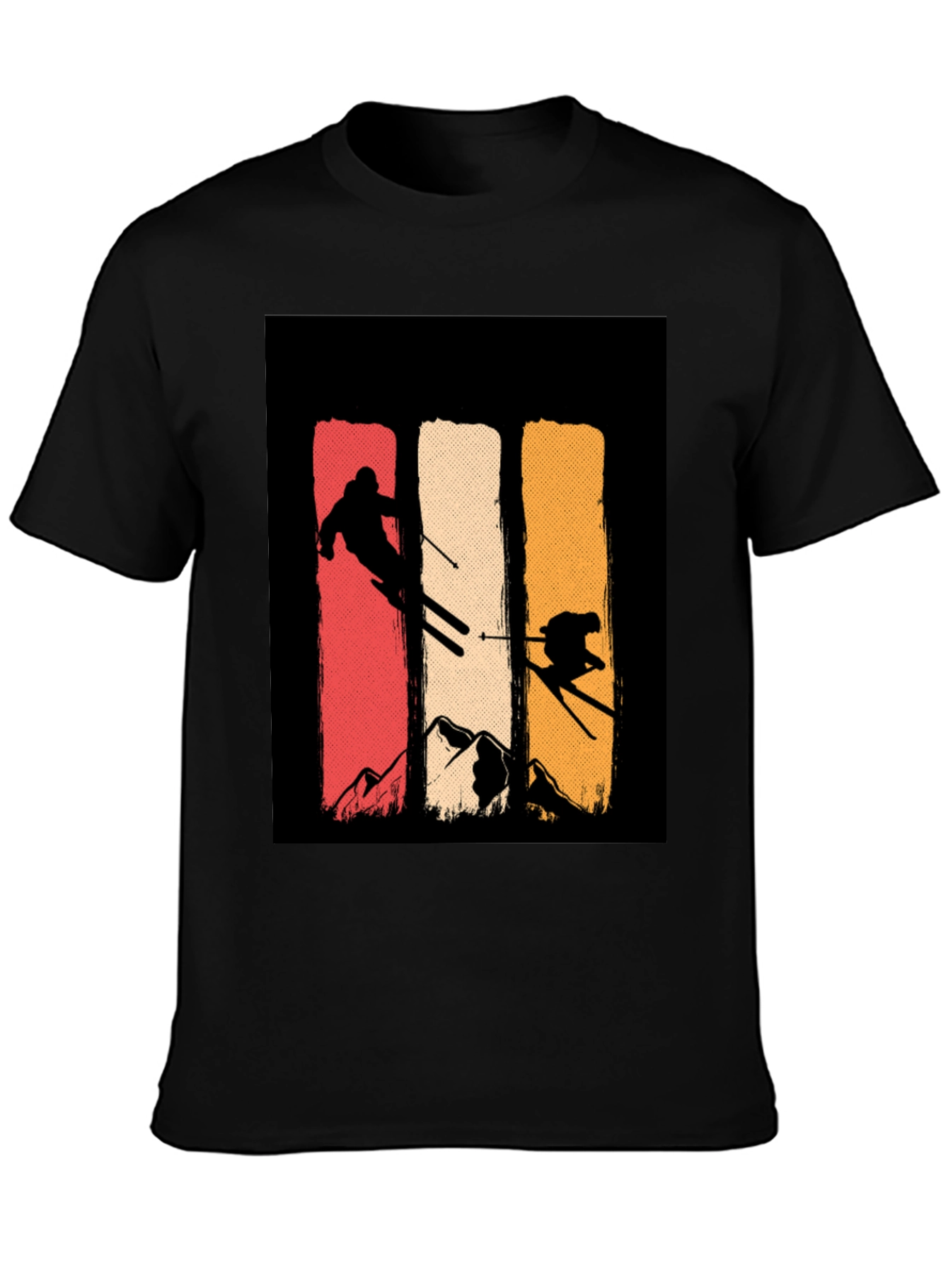 Retro Ski T-Shirt - Mountain Adventure Tee