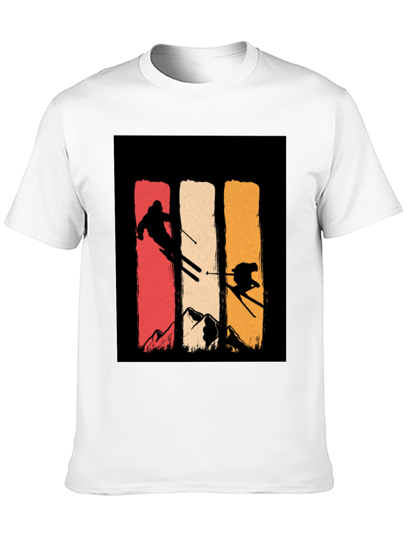 Retro Ski T-Shirt - Mountain Adventure Tee