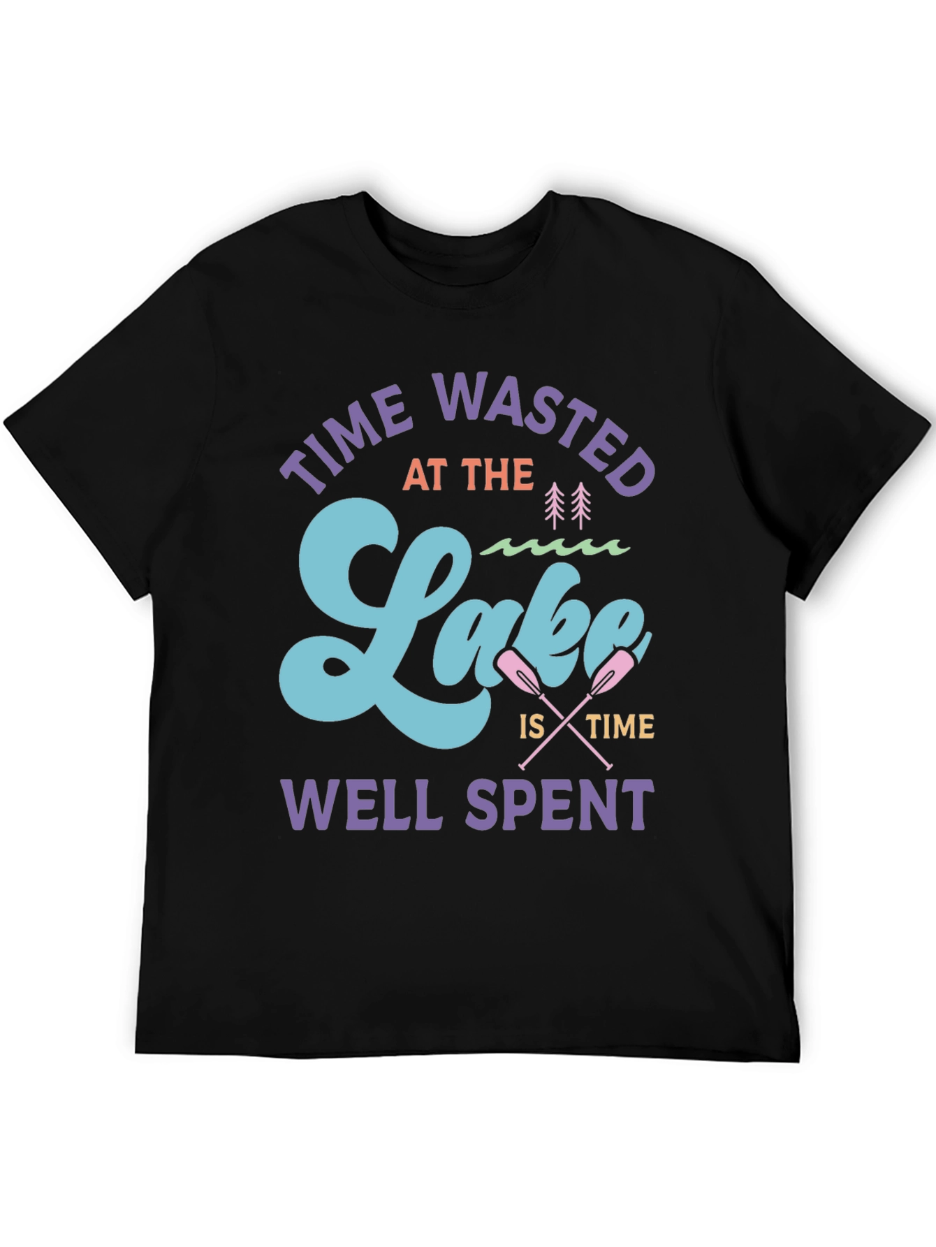 Time Wasted at the Lake Graphic T-Shirt