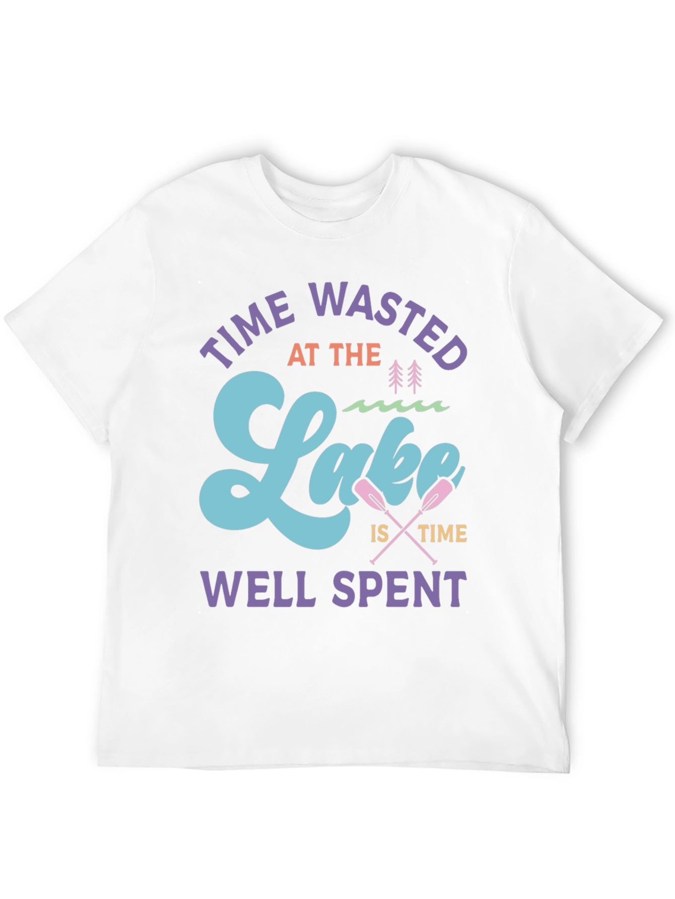 Time Wasted at the Lake Graphic T-Shirt