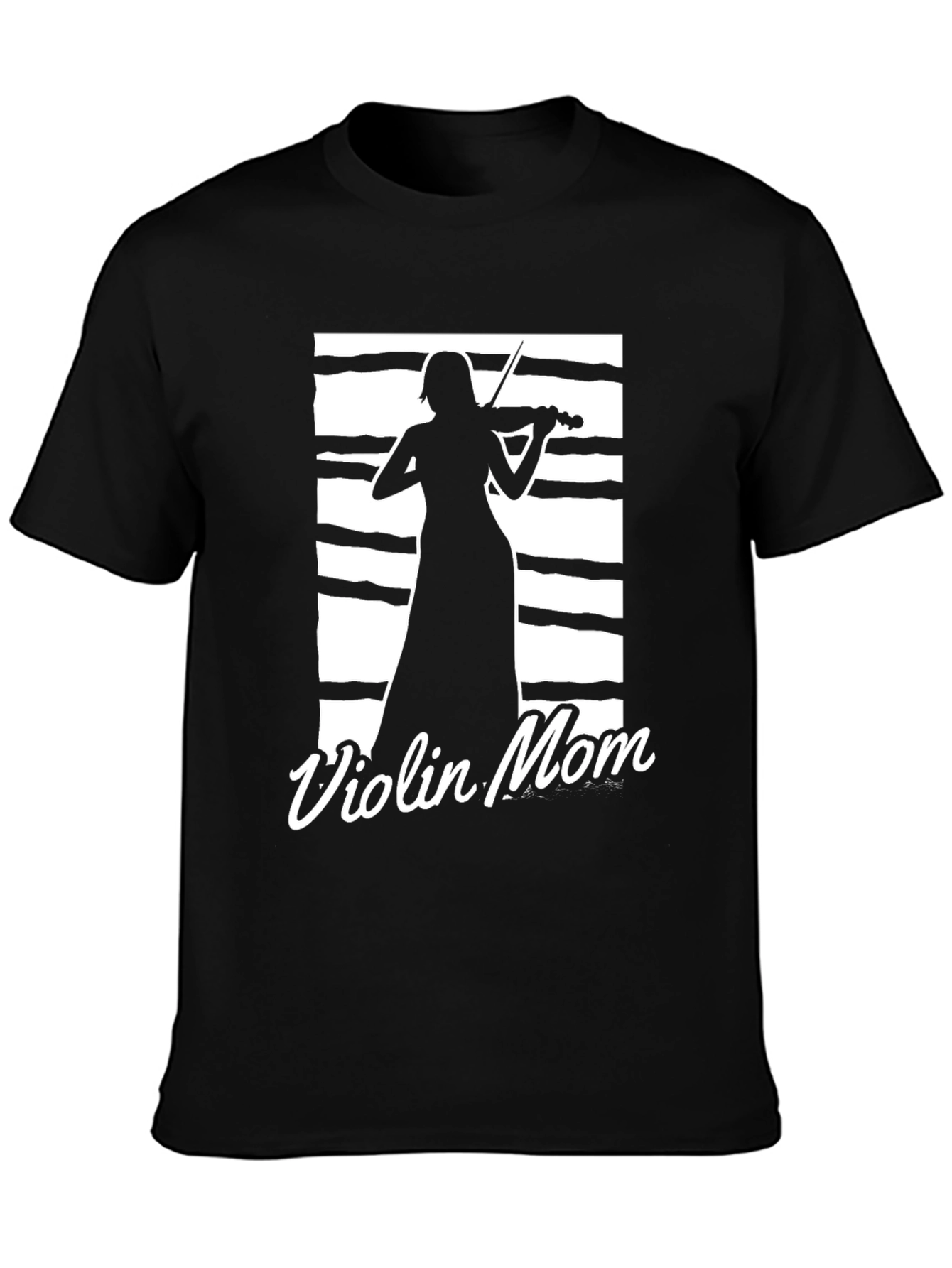 Violin Mom Black T-Shirt