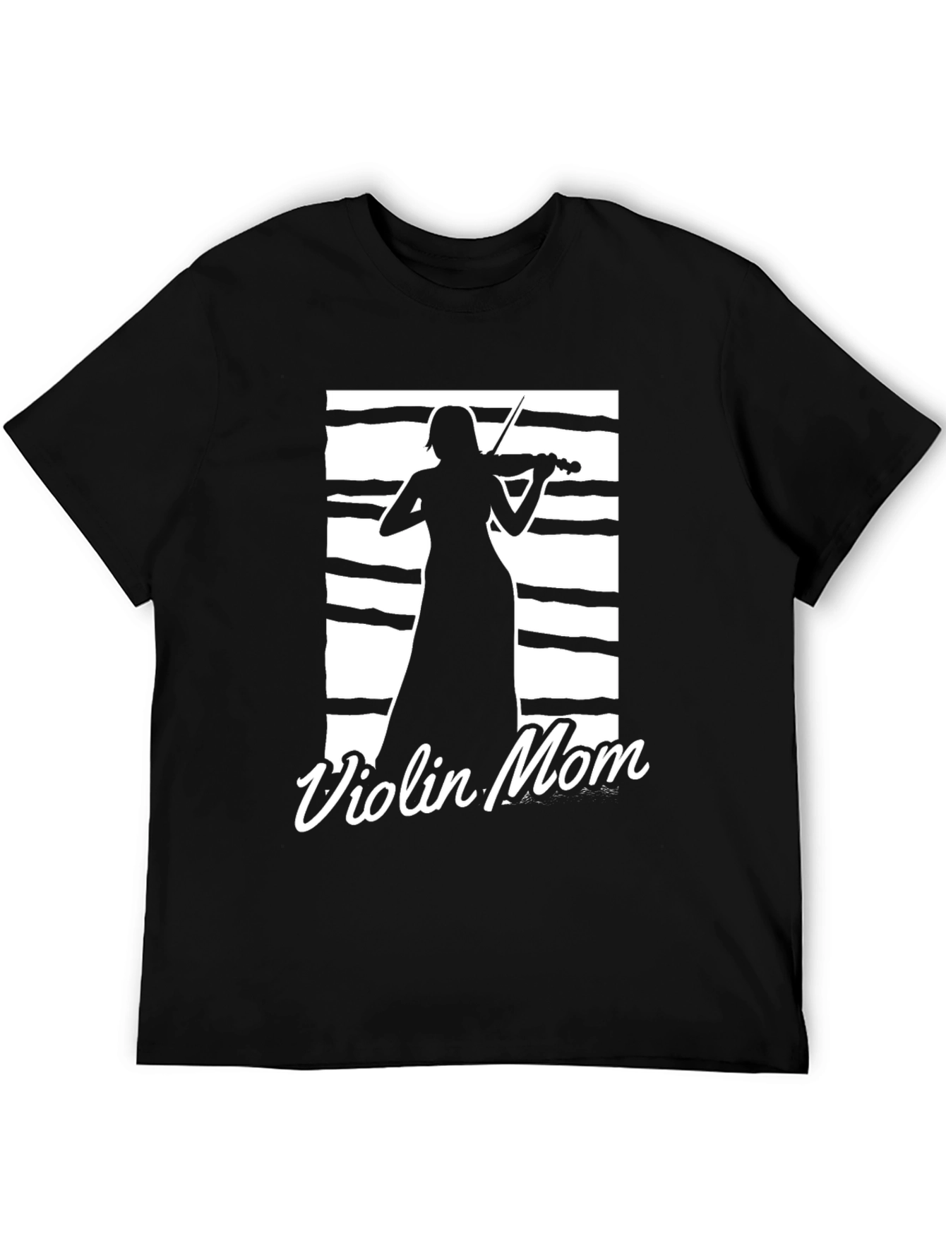 Violin Mom Black T-Shirt