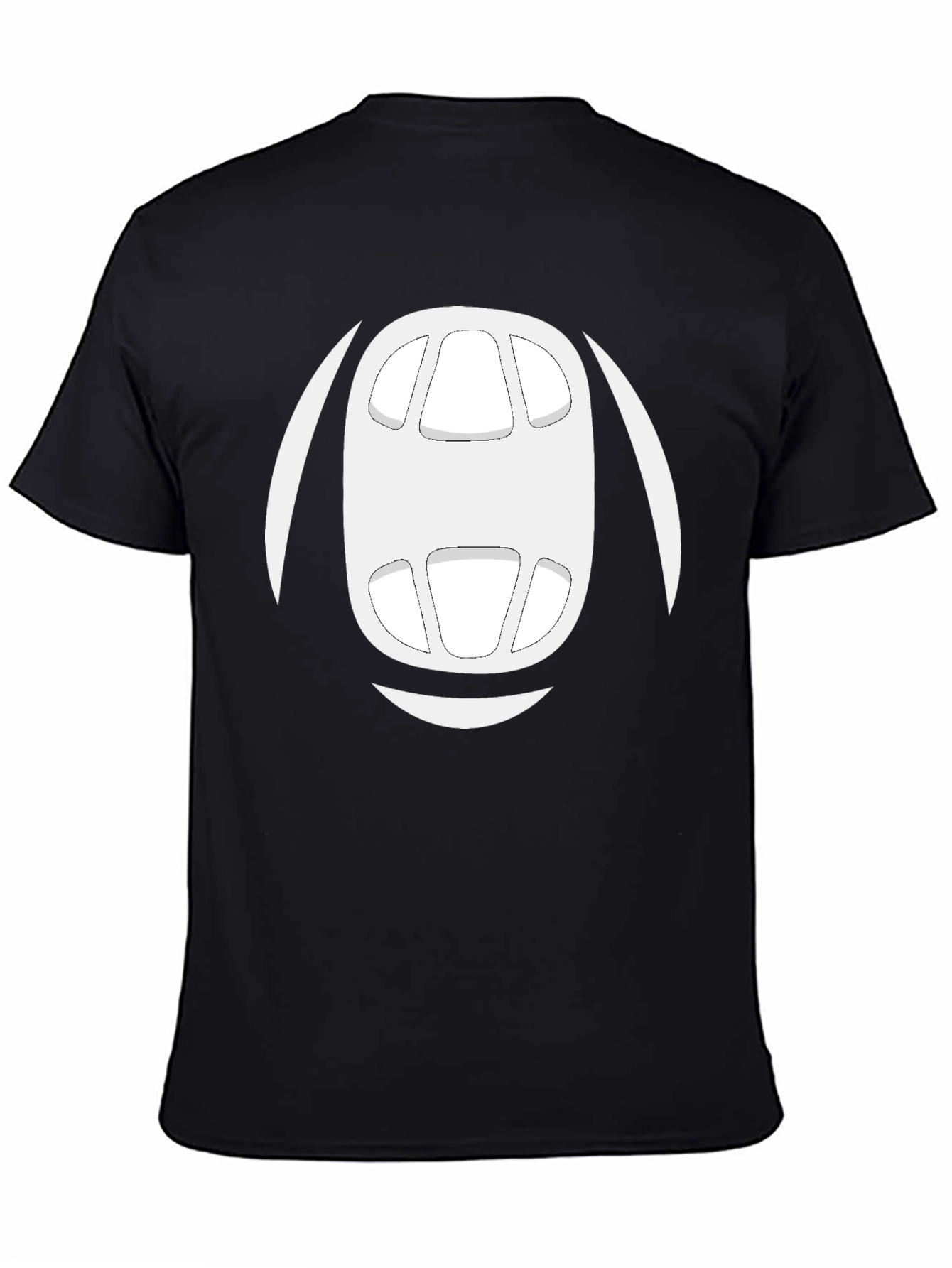Abstract Face Graphic Tee - Mens Black T-Shirt