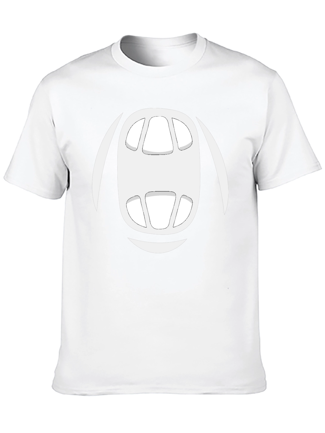 Abstract Face Graphic Tee - Mens Black T-Shirt