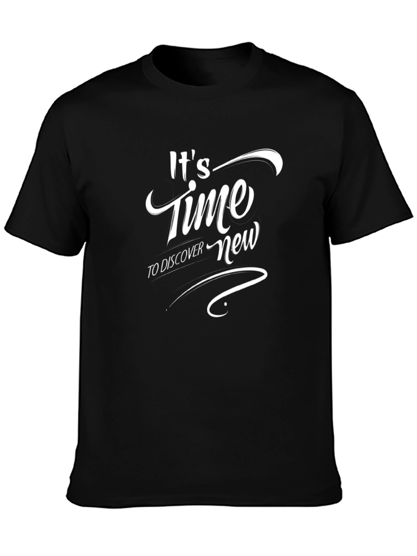 Its Time to Discover New Black T-Shirt