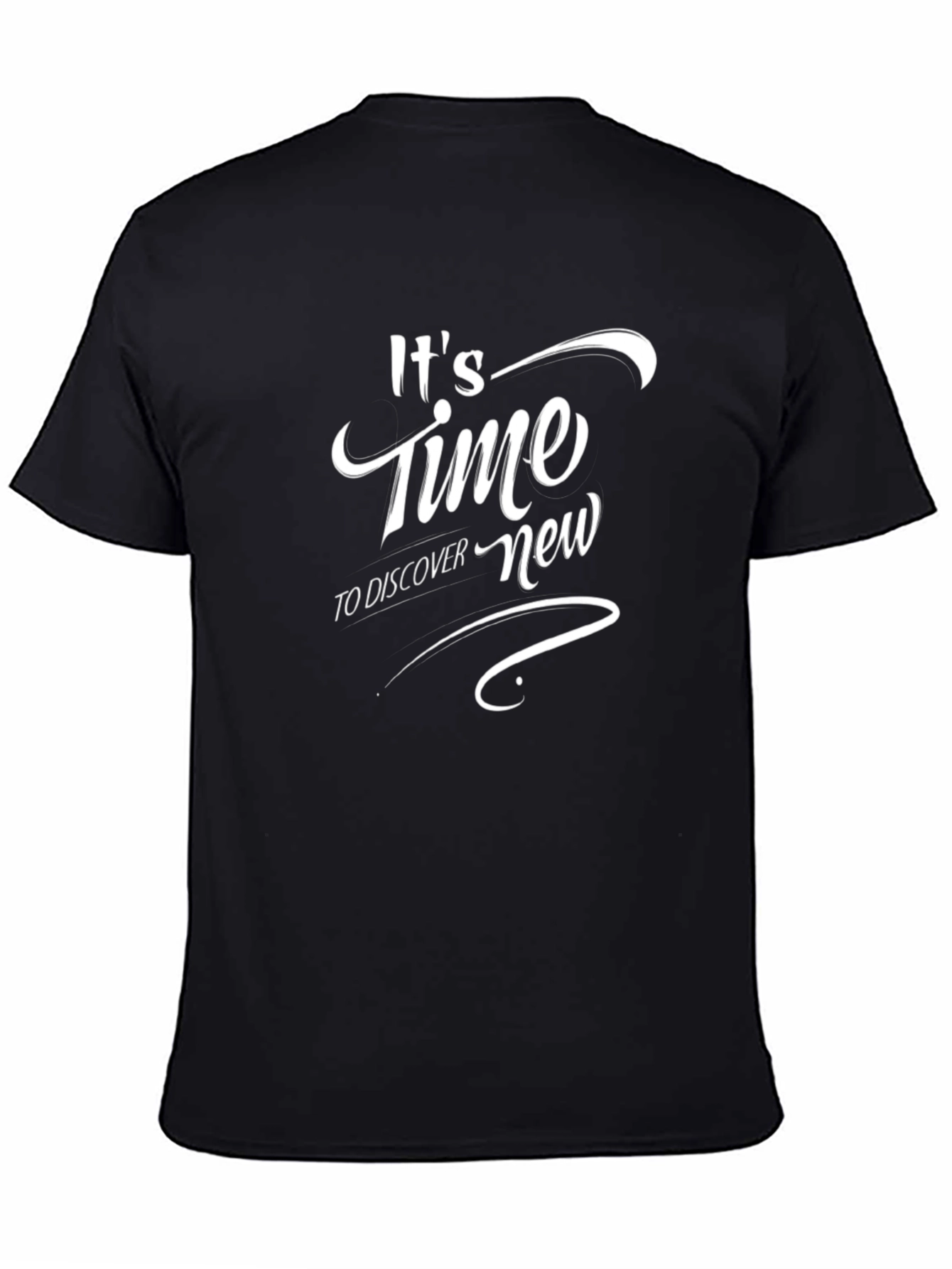 Its Time to Discover New Black T-Shirt