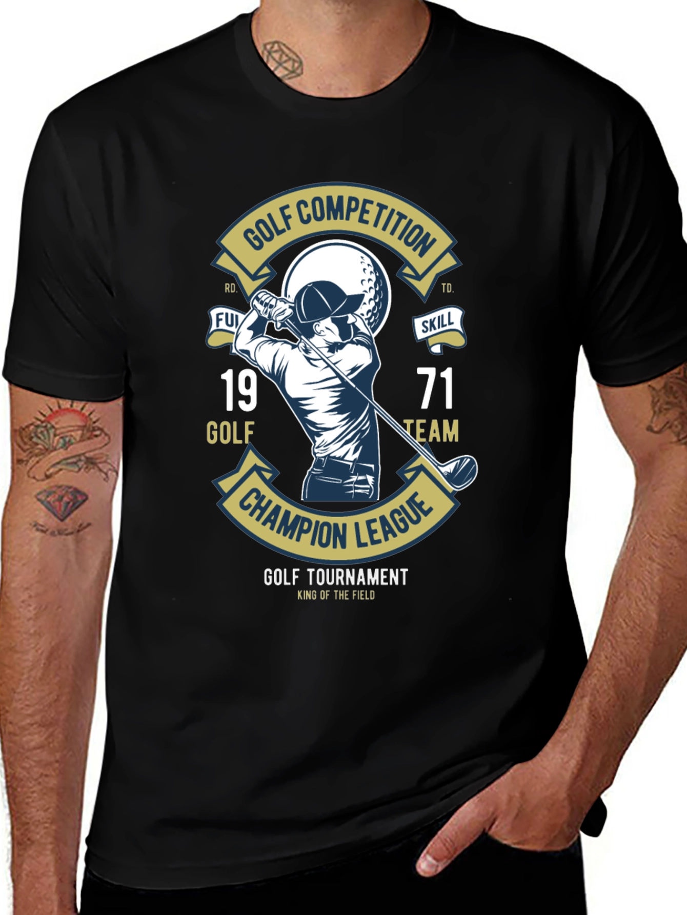 Golf Competition T-Shirt: Champion League Tournament Tee