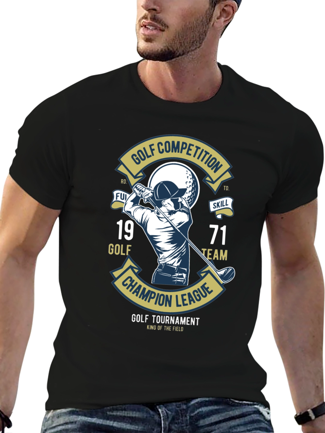 Golf Competition T-Shirt: Champion League Tournament Tee