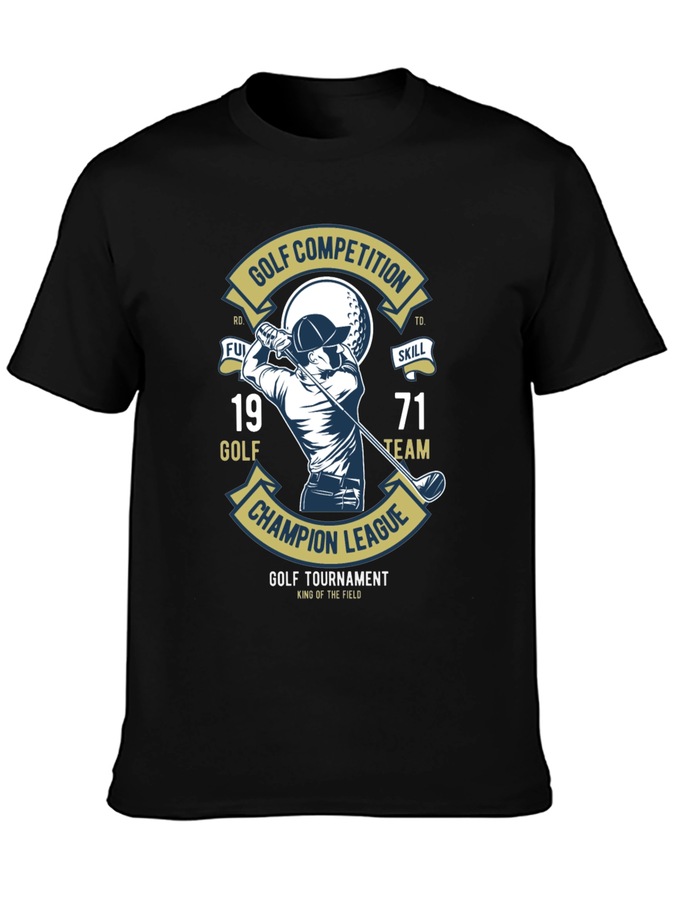 Golf Competition T-Shirt: Champion League Tournament Tee