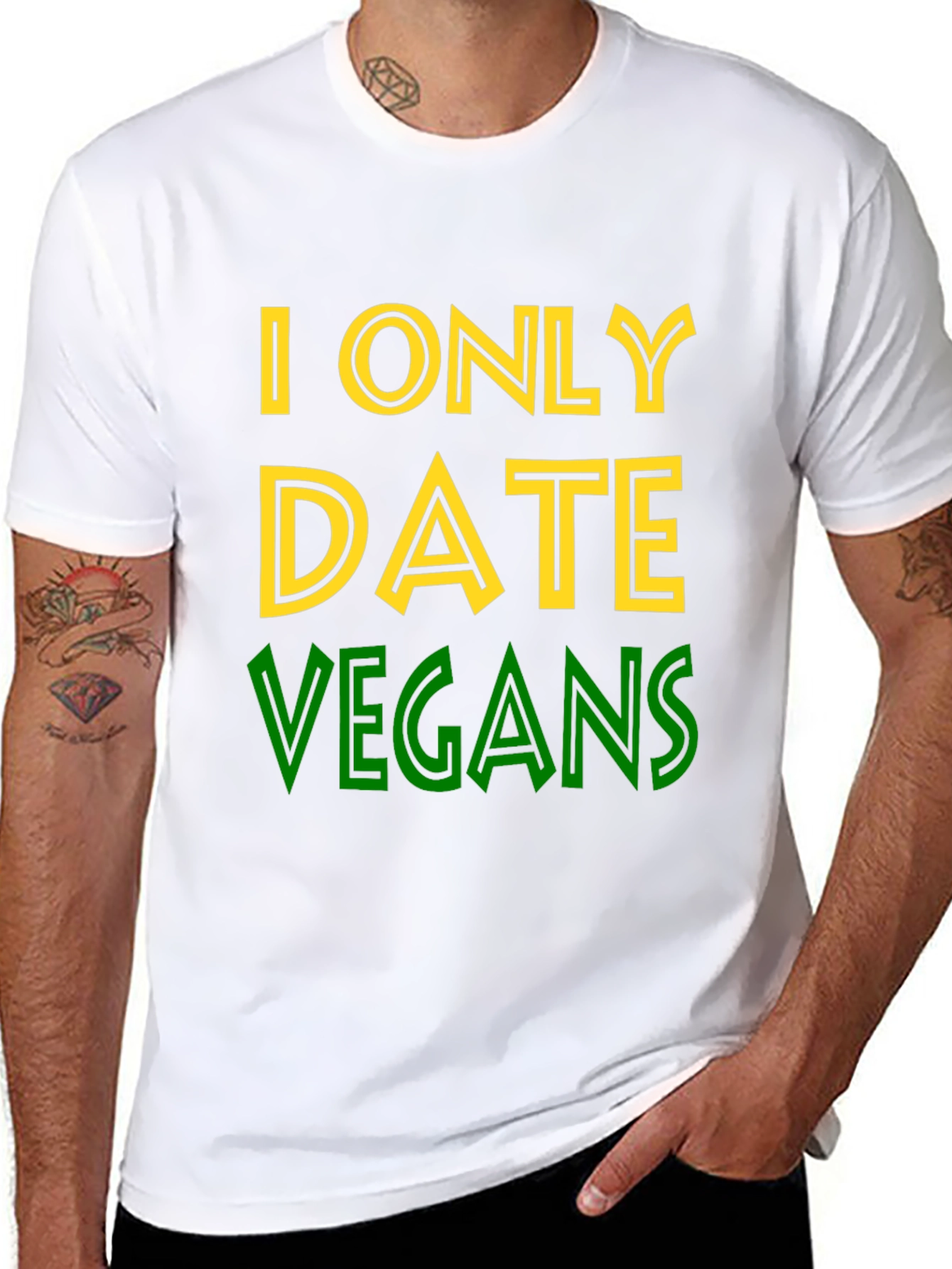 I Only Date Vegans Graphic Tee
