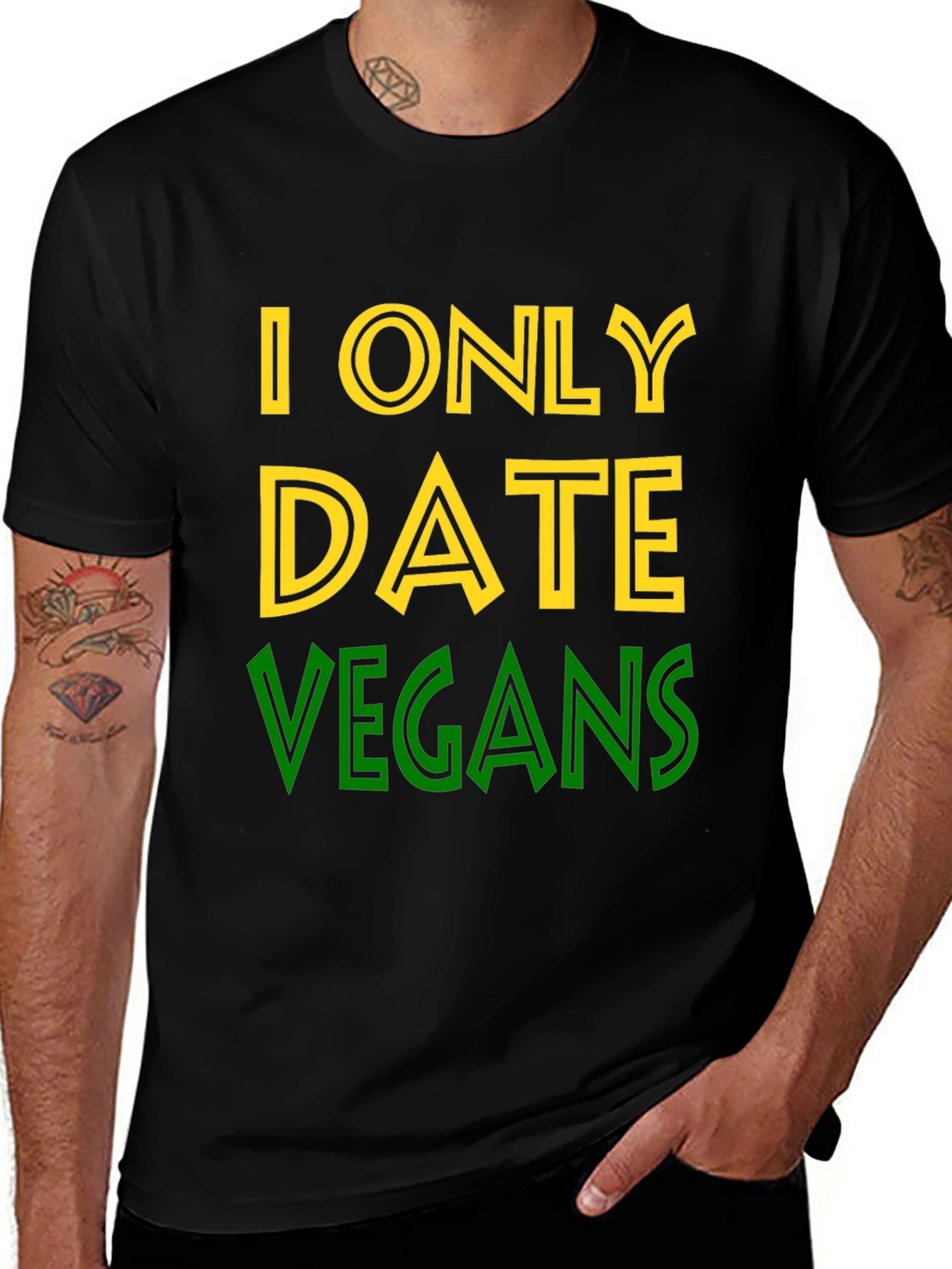 I Only Date Vegans Graphic Tee