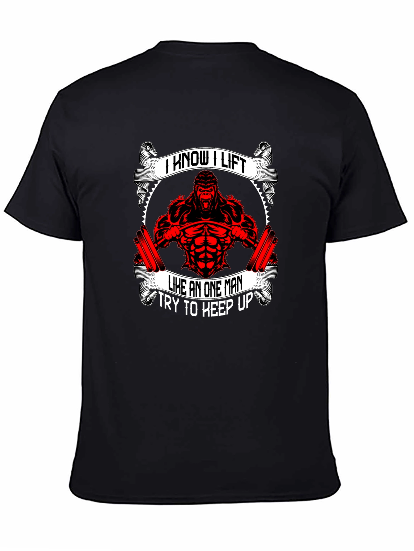 I Know I Lift Gorilla Gym T-Shirt