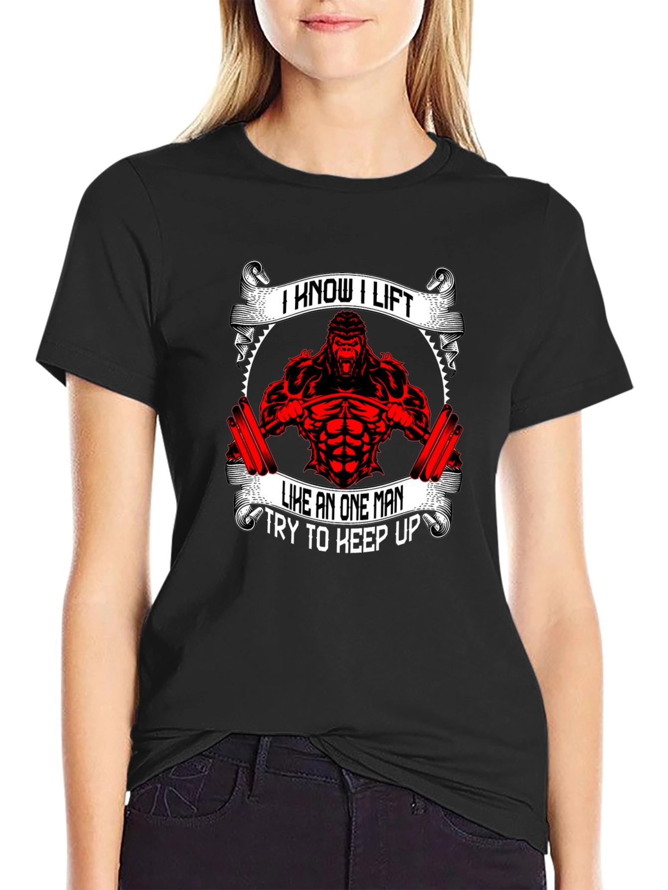 I Know I Lift Gorilla Gym T-Shirt