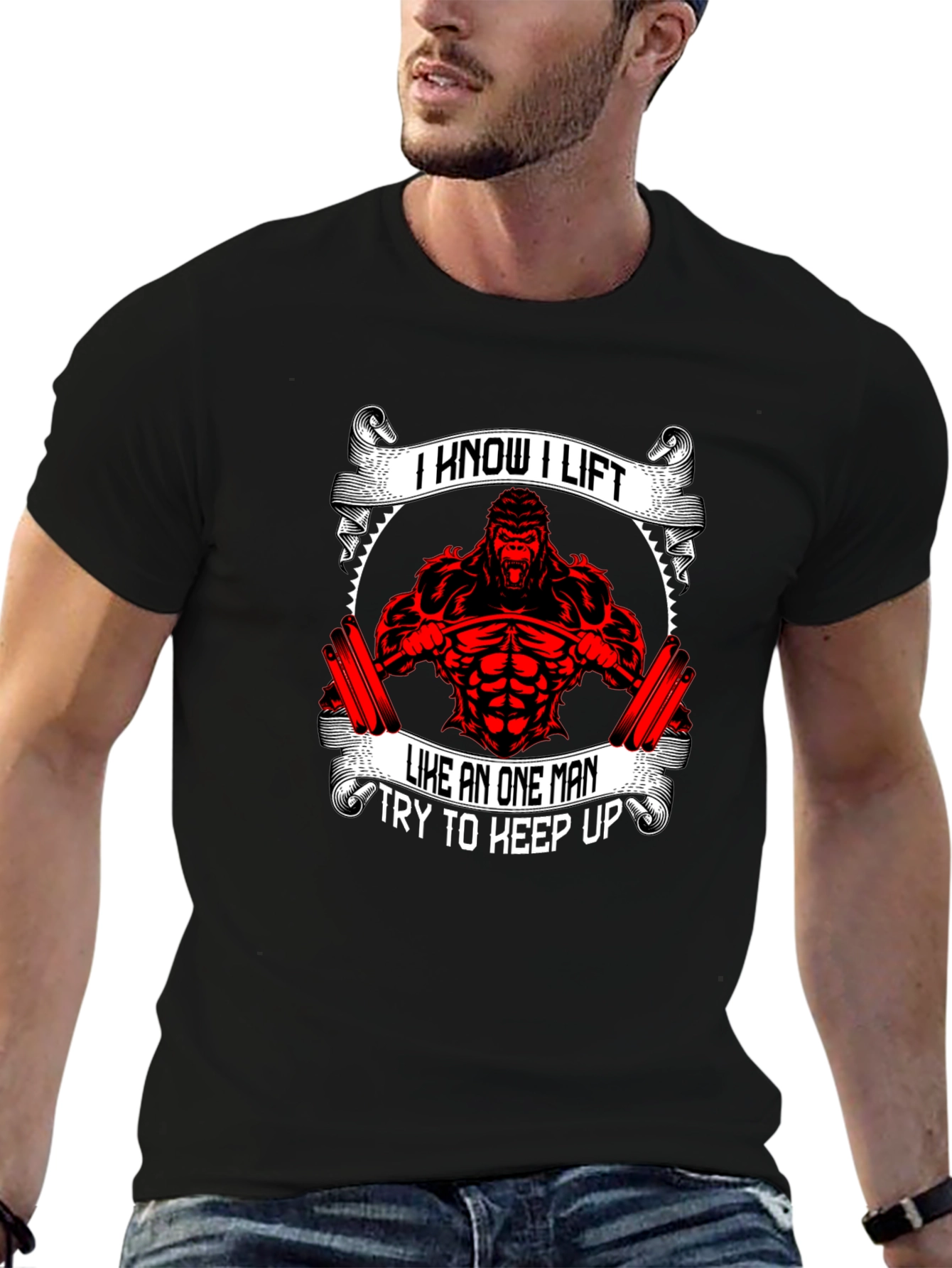 I Know I Lift Gorilla Gym T-Shirt