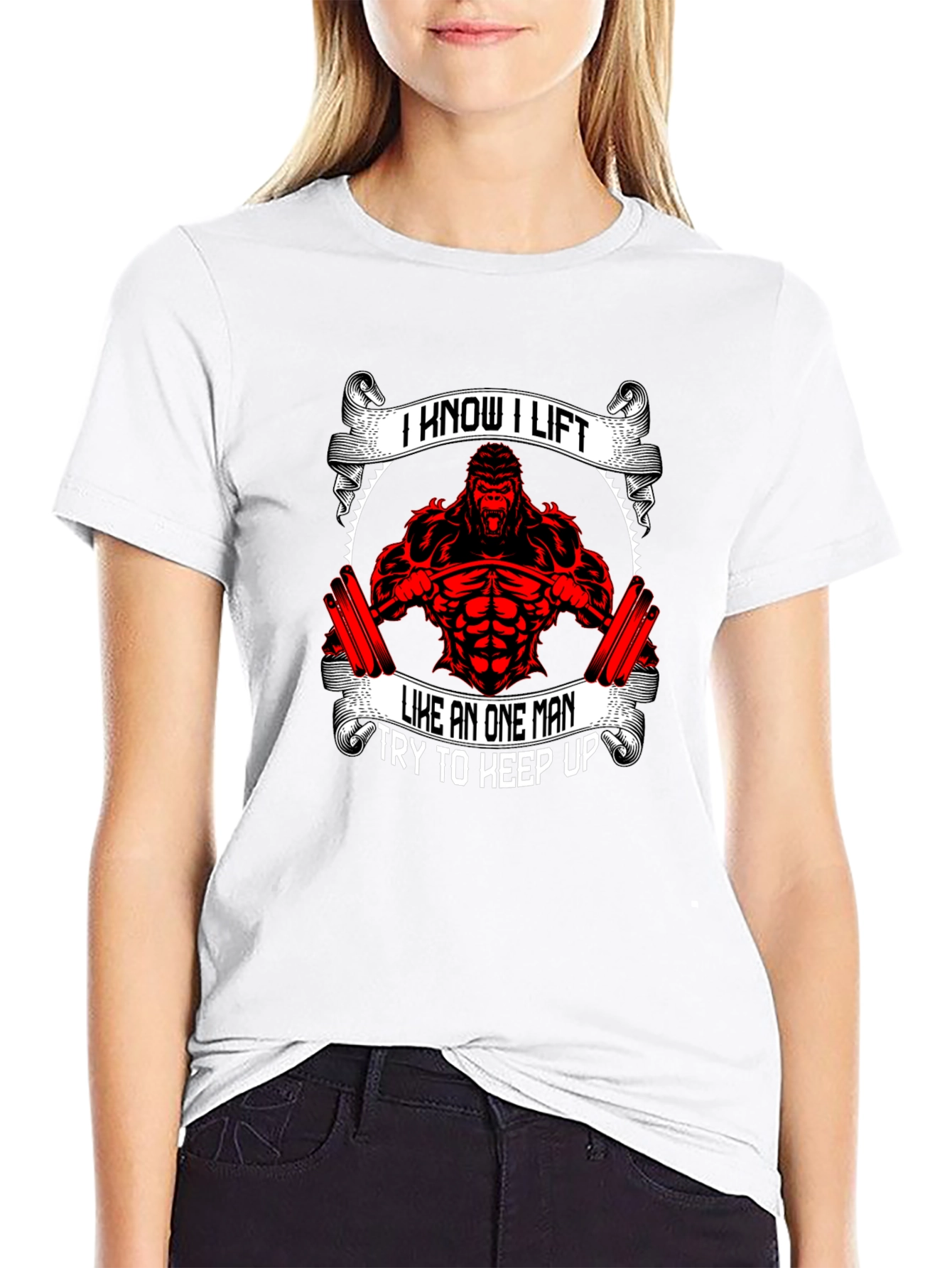 I Know I Lift Gorilla Gym T-Shirt