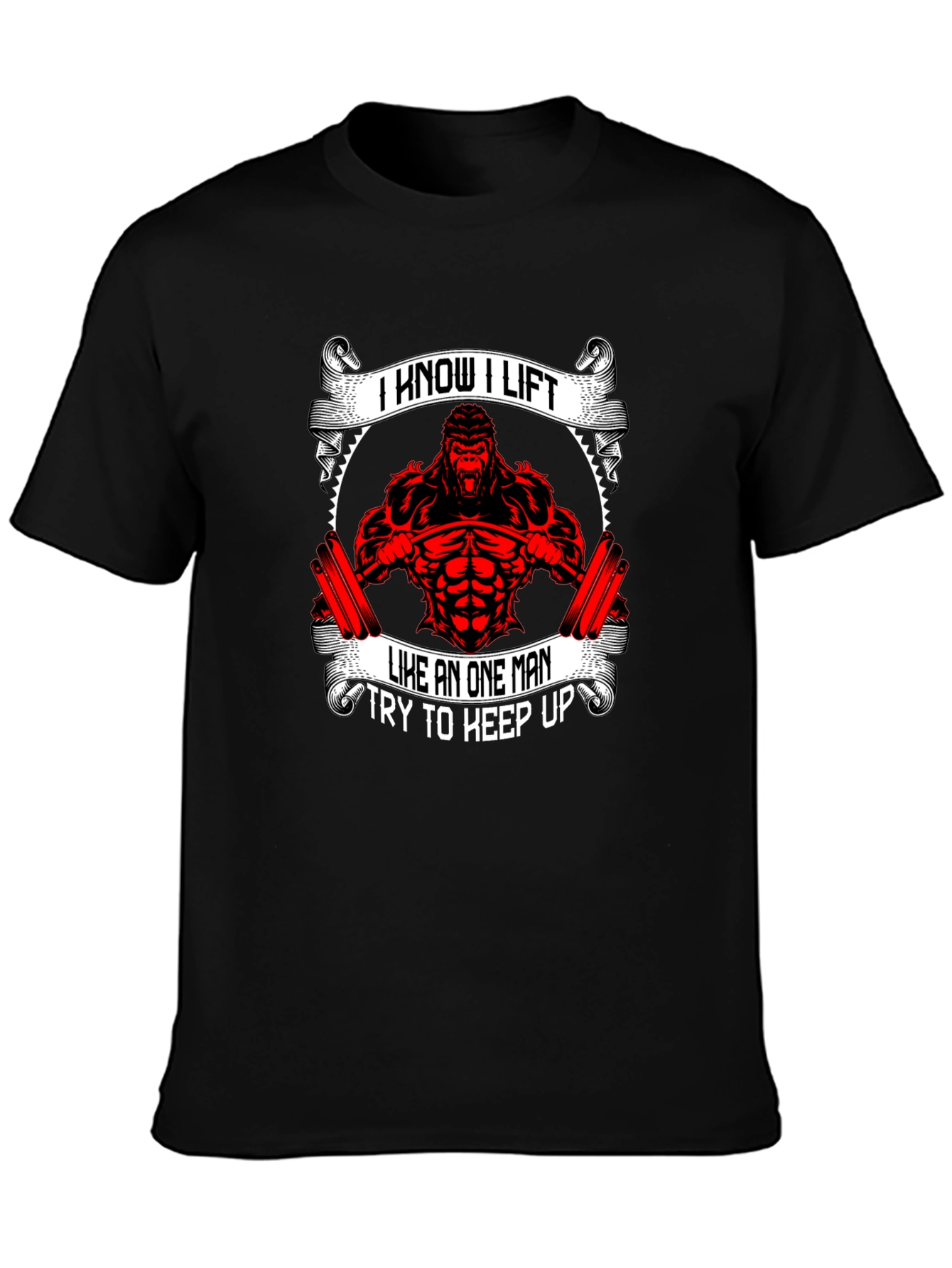 I Know I Lift Gorilla Gym T-Shirt
