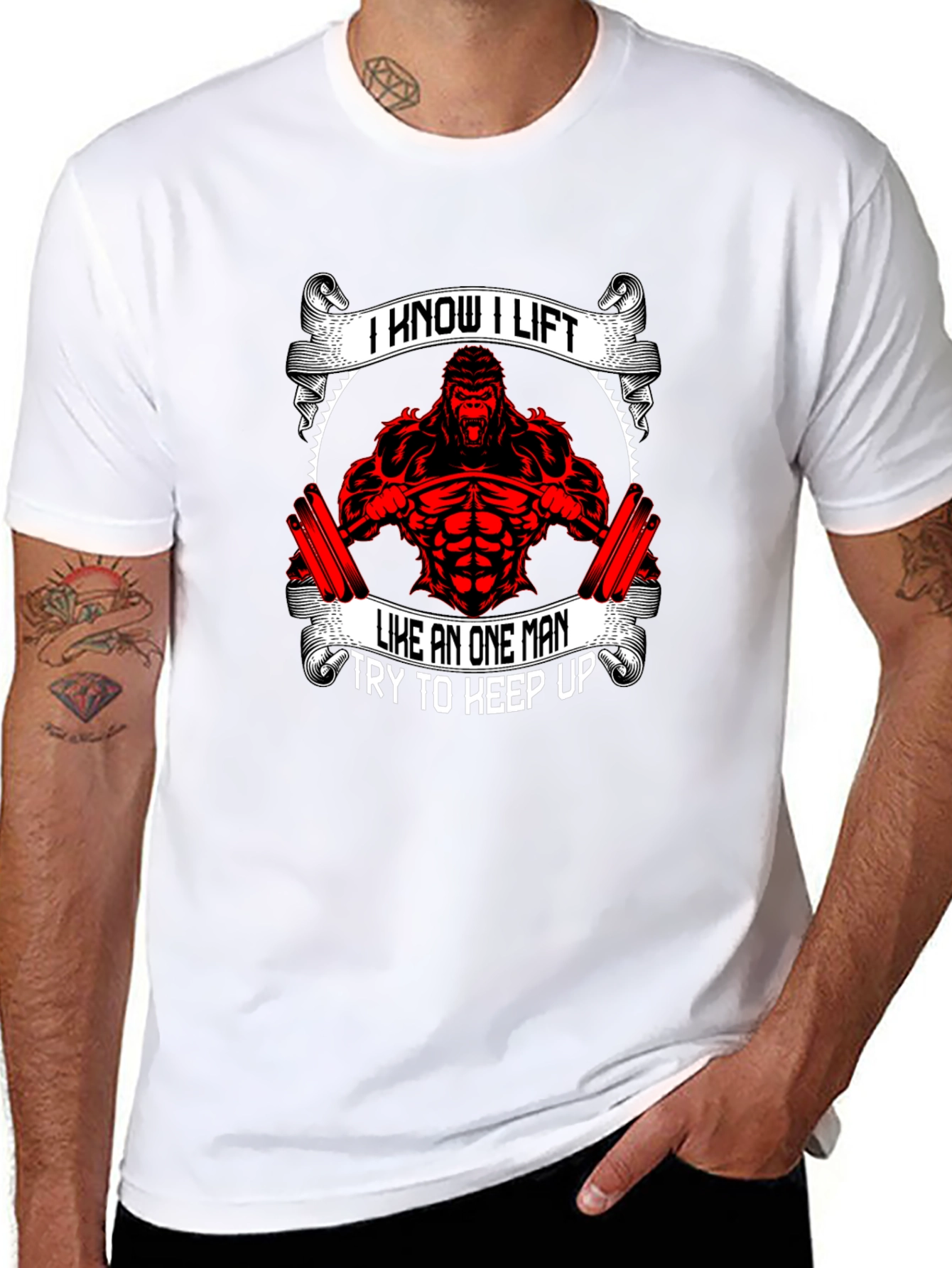 I Know I Lift Gorilla Gym T-Shirt