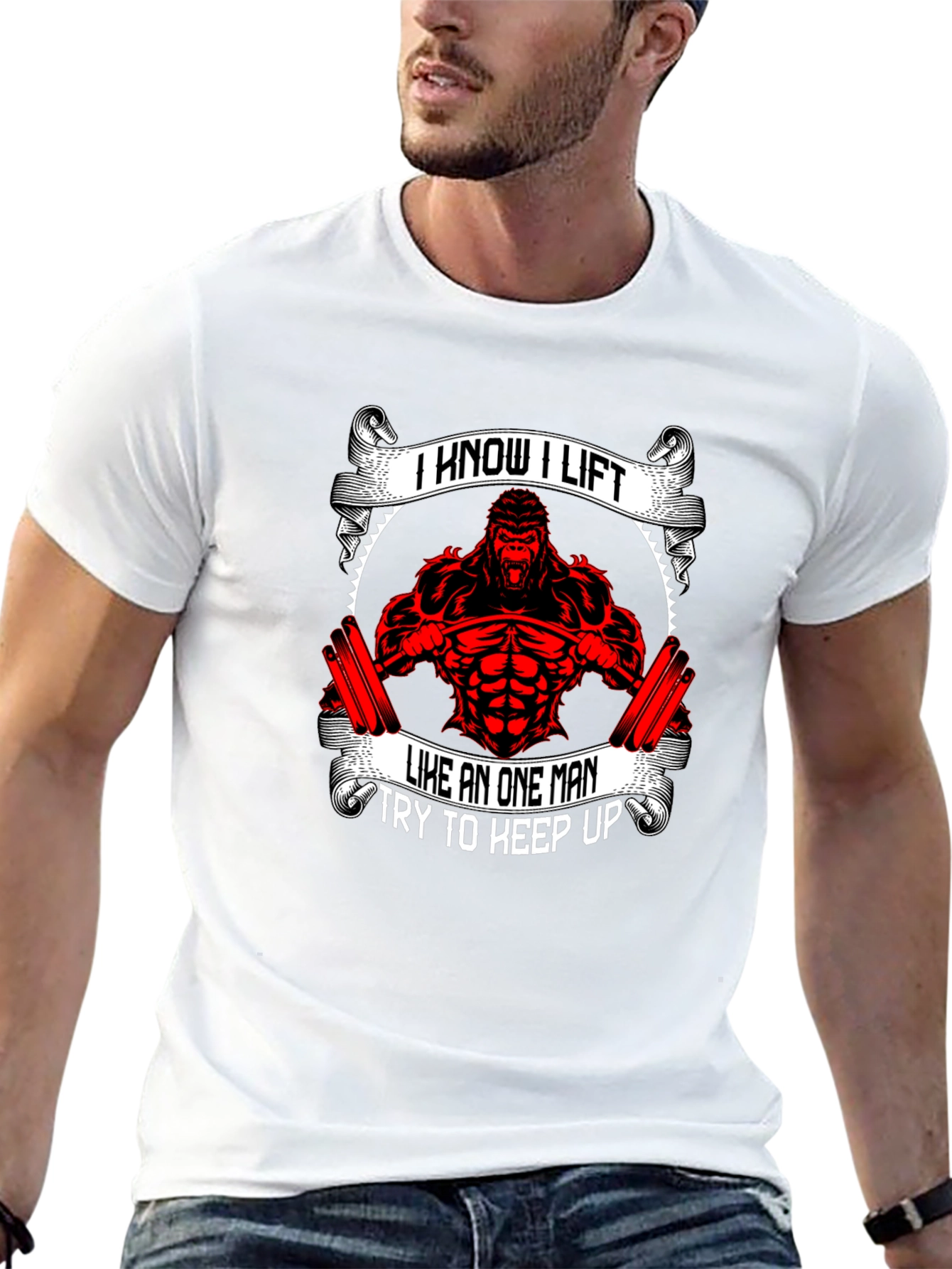 I Know I Lift Gorilla Gym T-Shirt