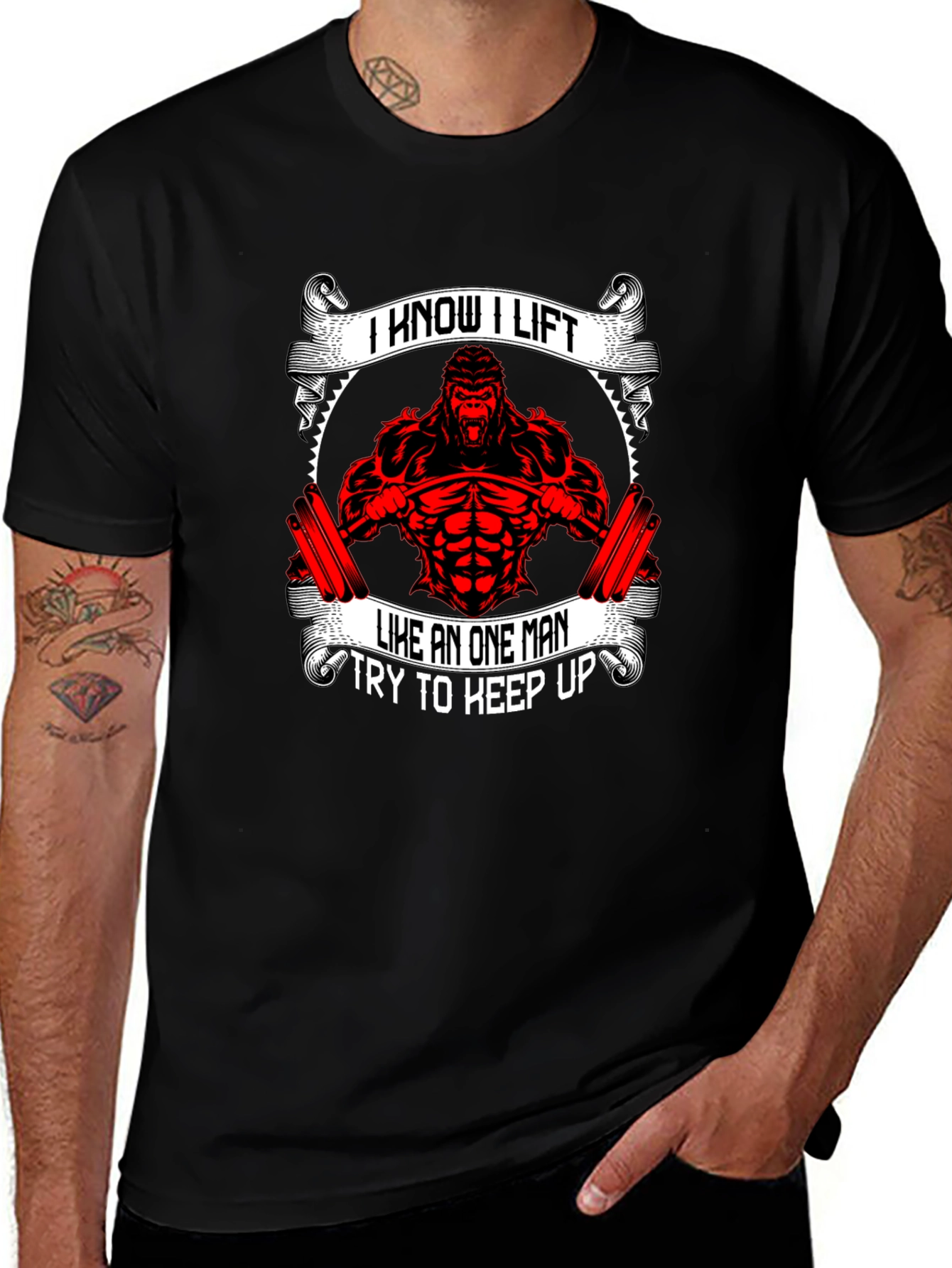 I Know I Lift Gorilla Gym T-Shirt