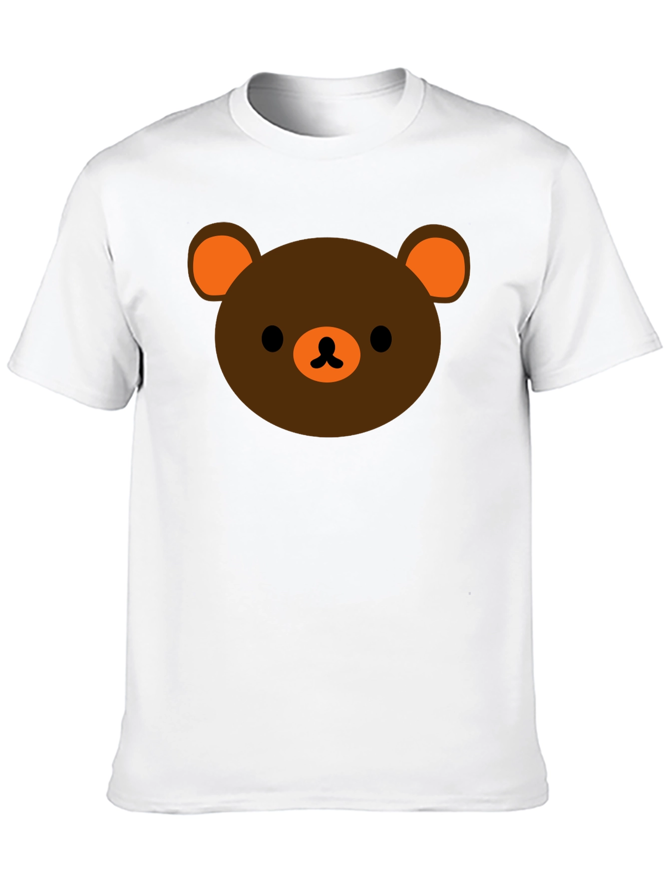 Cute Bear Graphic Black T-Shirt