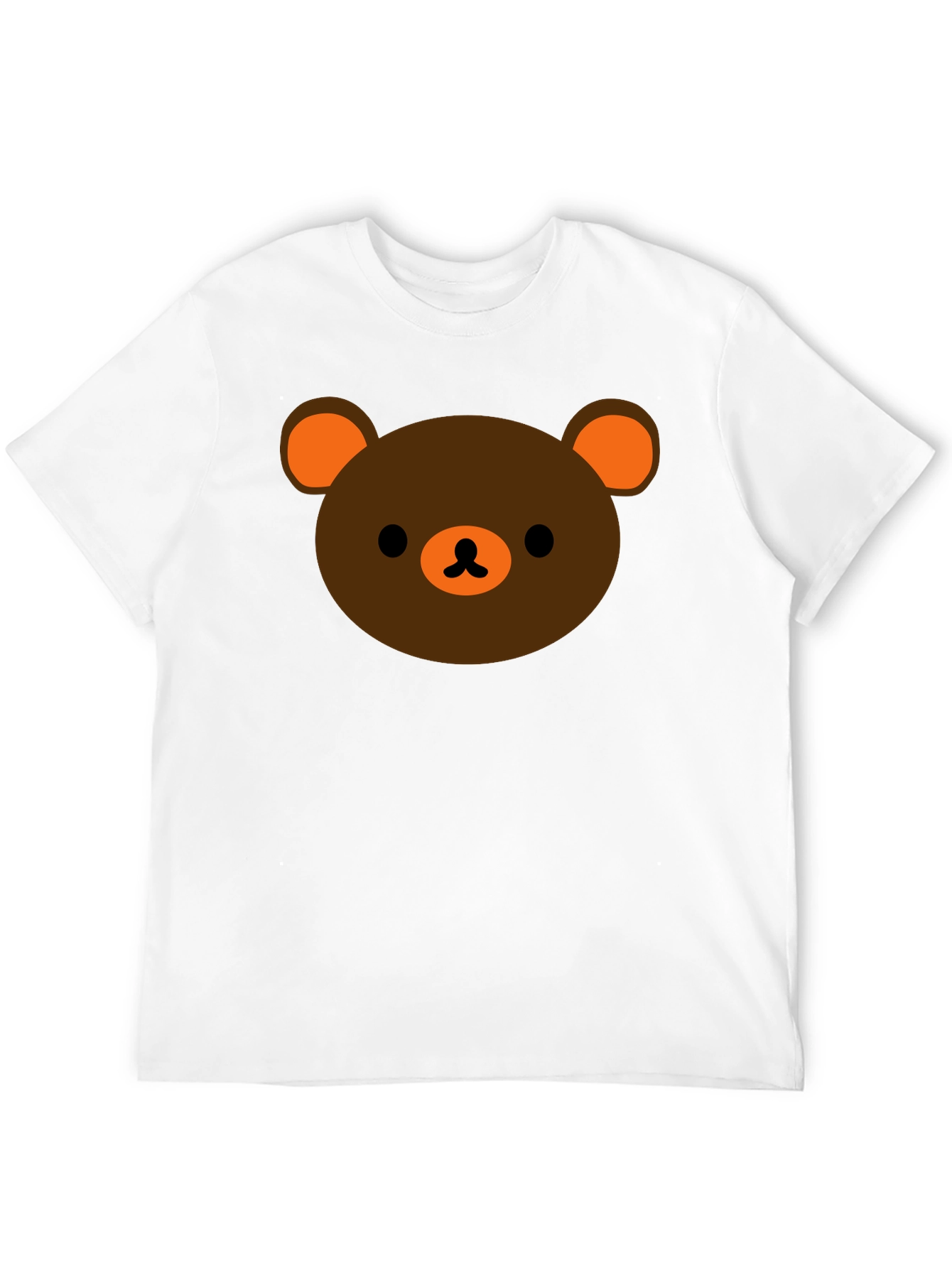 Cute Bear Graphic Black T-Shirt