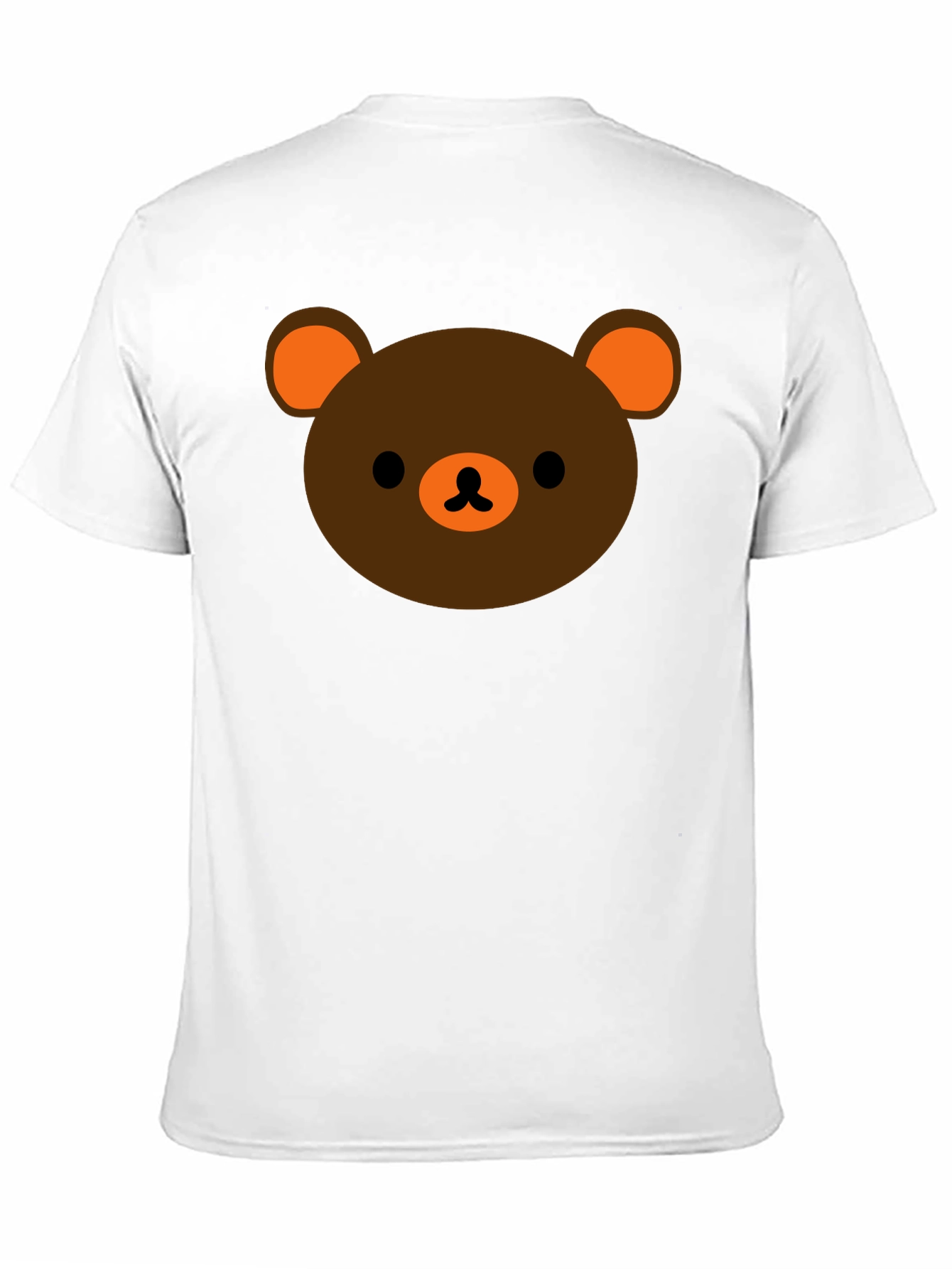 Cute Bear Graphic Black T-Shirt
