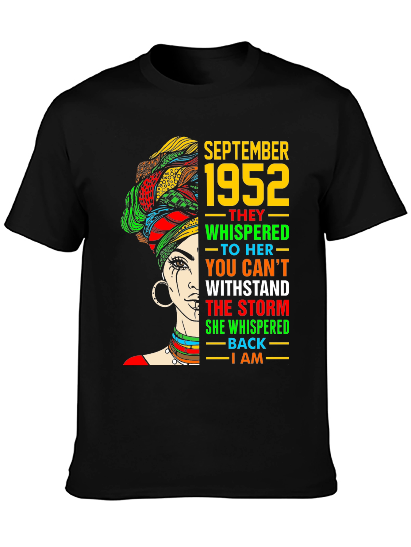 September 1952 Queen T-Shirt Birthday Gift